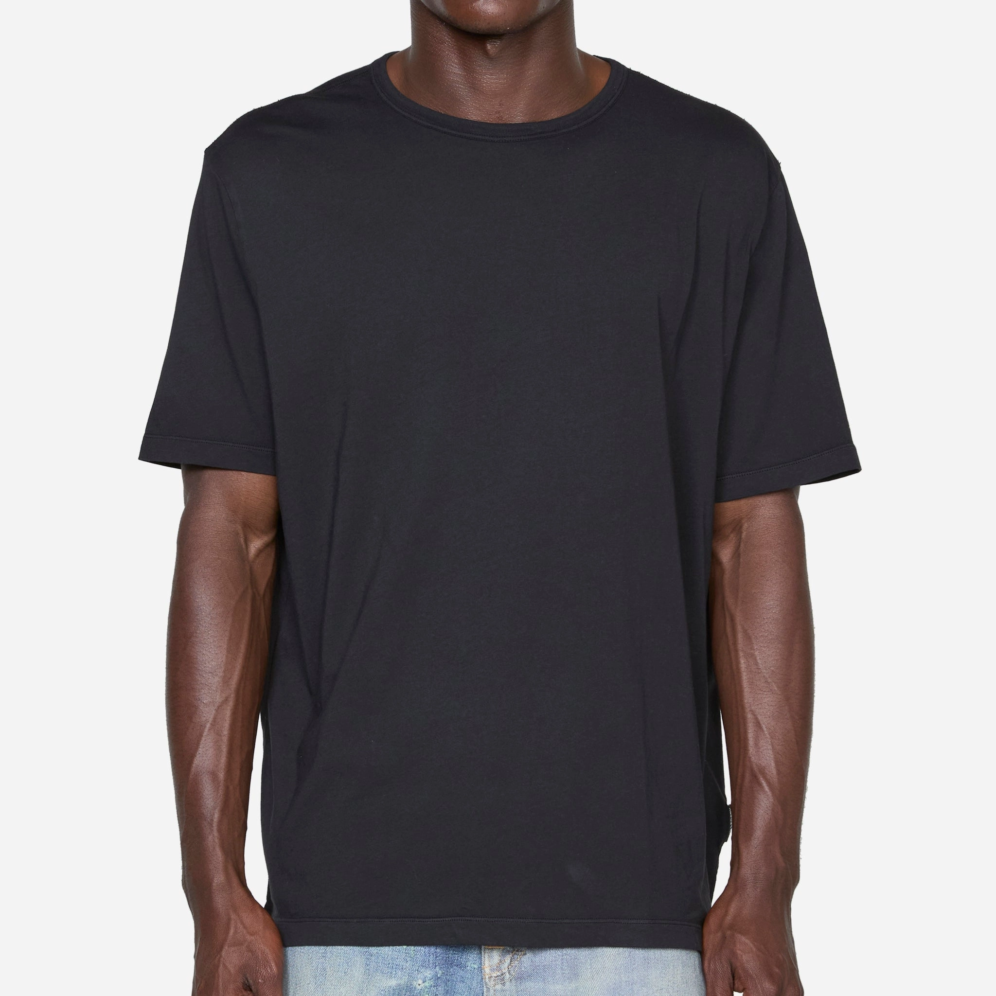 New Box T-Shirt Black Clean Jersey