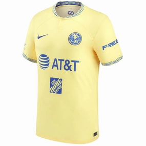 Nike Club America Home Jersey 22/23 (Lemon Chiffon/Medium Blue)