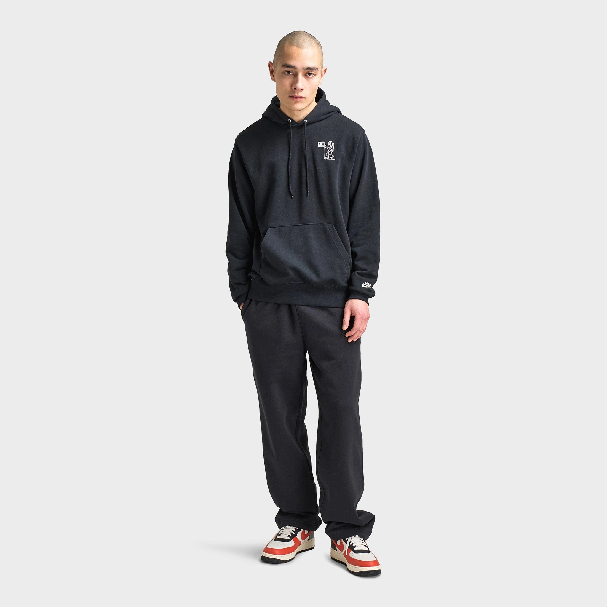 Nike Club Moon Hoodie GFX Black / Photon Dust