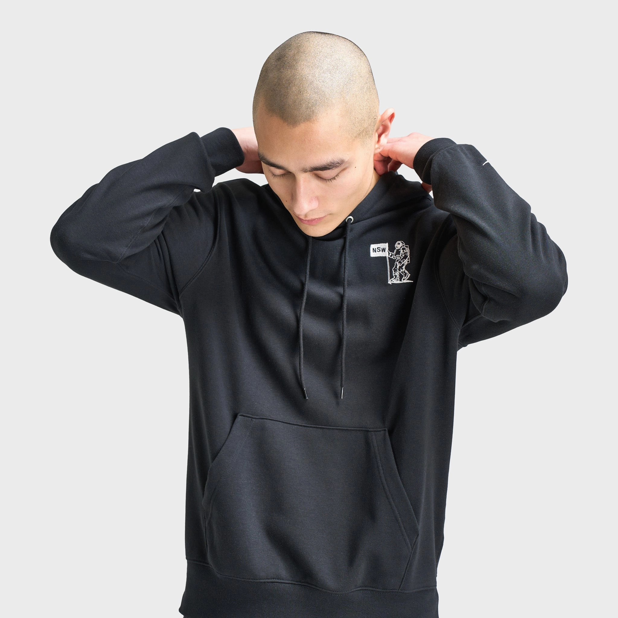 Nike Club Moon Hoodie GFX Black / Photon Dust