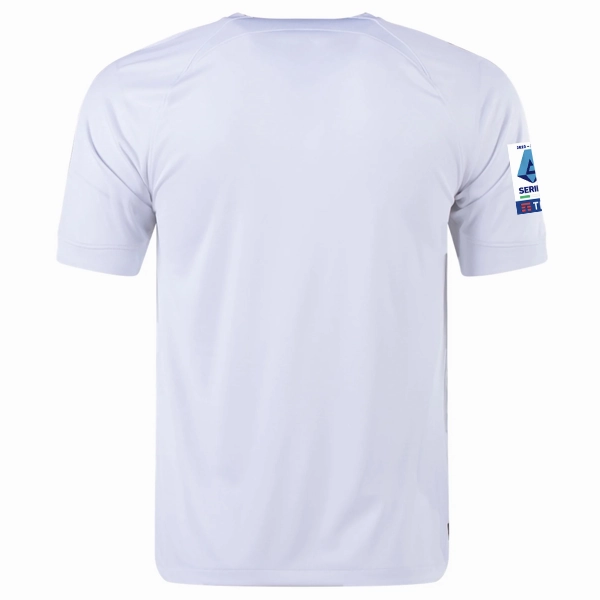 Nike Inter Milan Away Jersey w/ Series A   Copa Italia Patches 23/24 (White/Lyon Blue)
