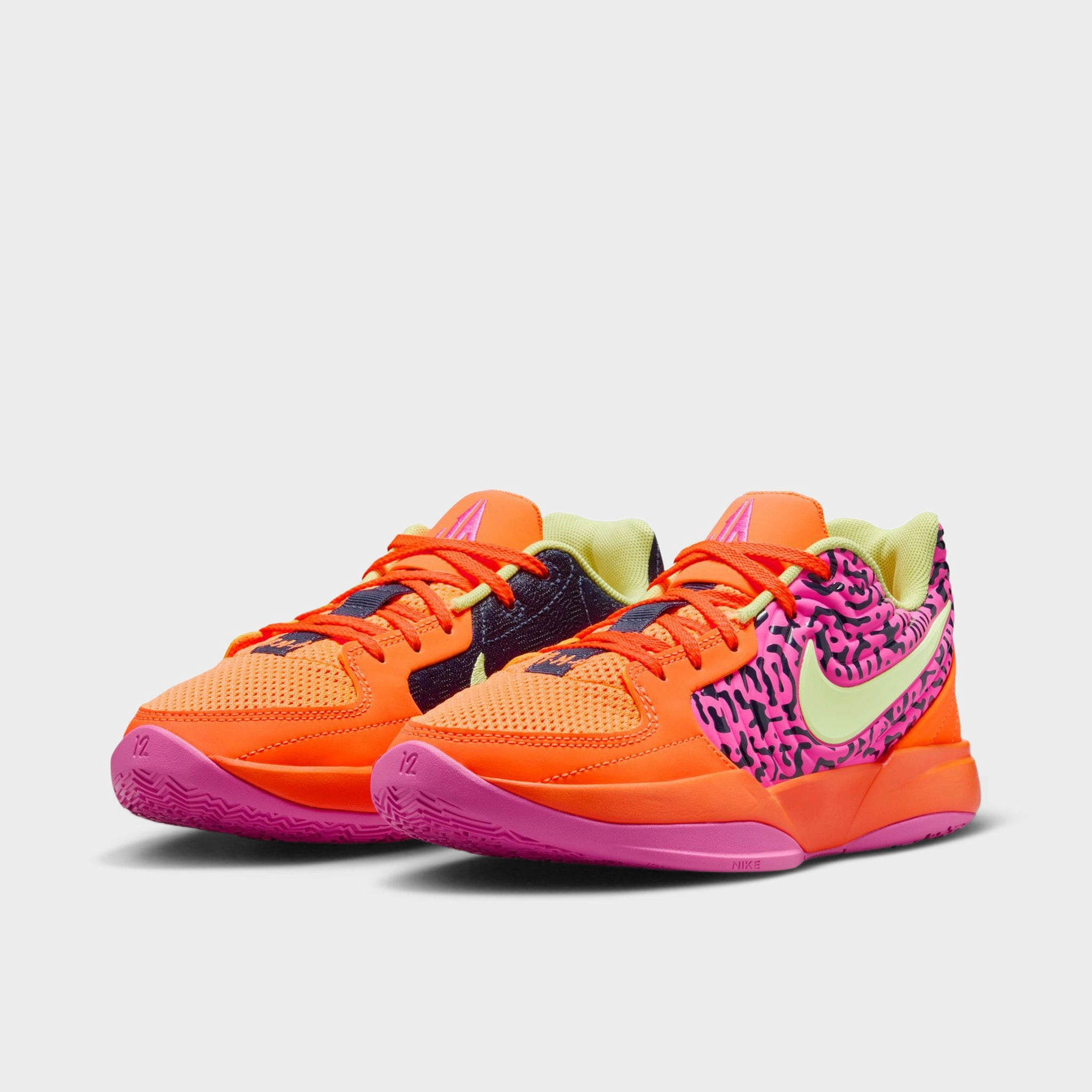 Nike Ja 2 SE GS Obsidian / Light Lemon Twist - Total Orange