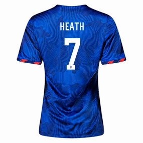 Nike Womens United States Tobin Heath 4 Star Away Jersey 23/24 w/ 2019 World Cup Champion Patch (Hyper Royal/Loyal Blue)