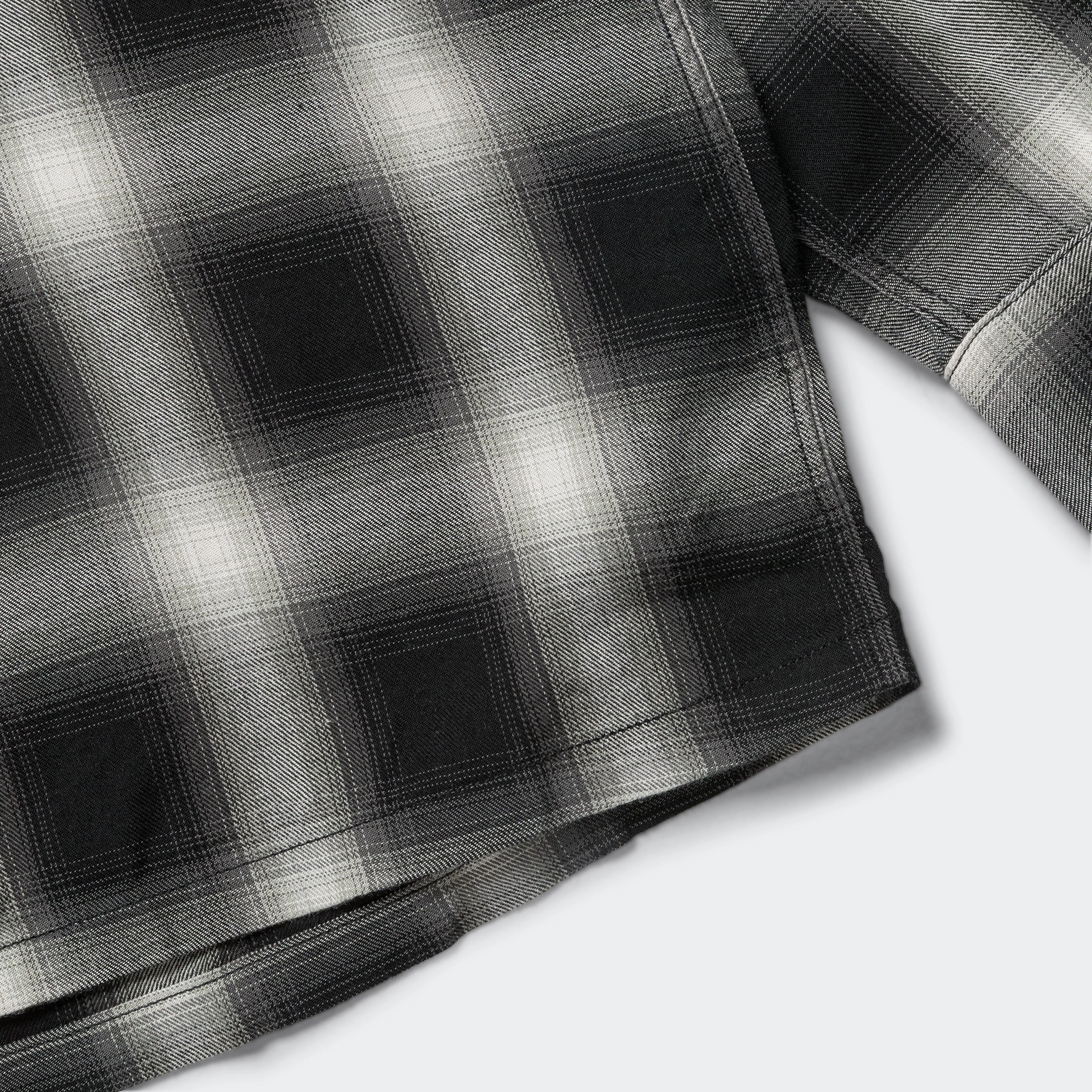 Ombre Check Shirt - Black