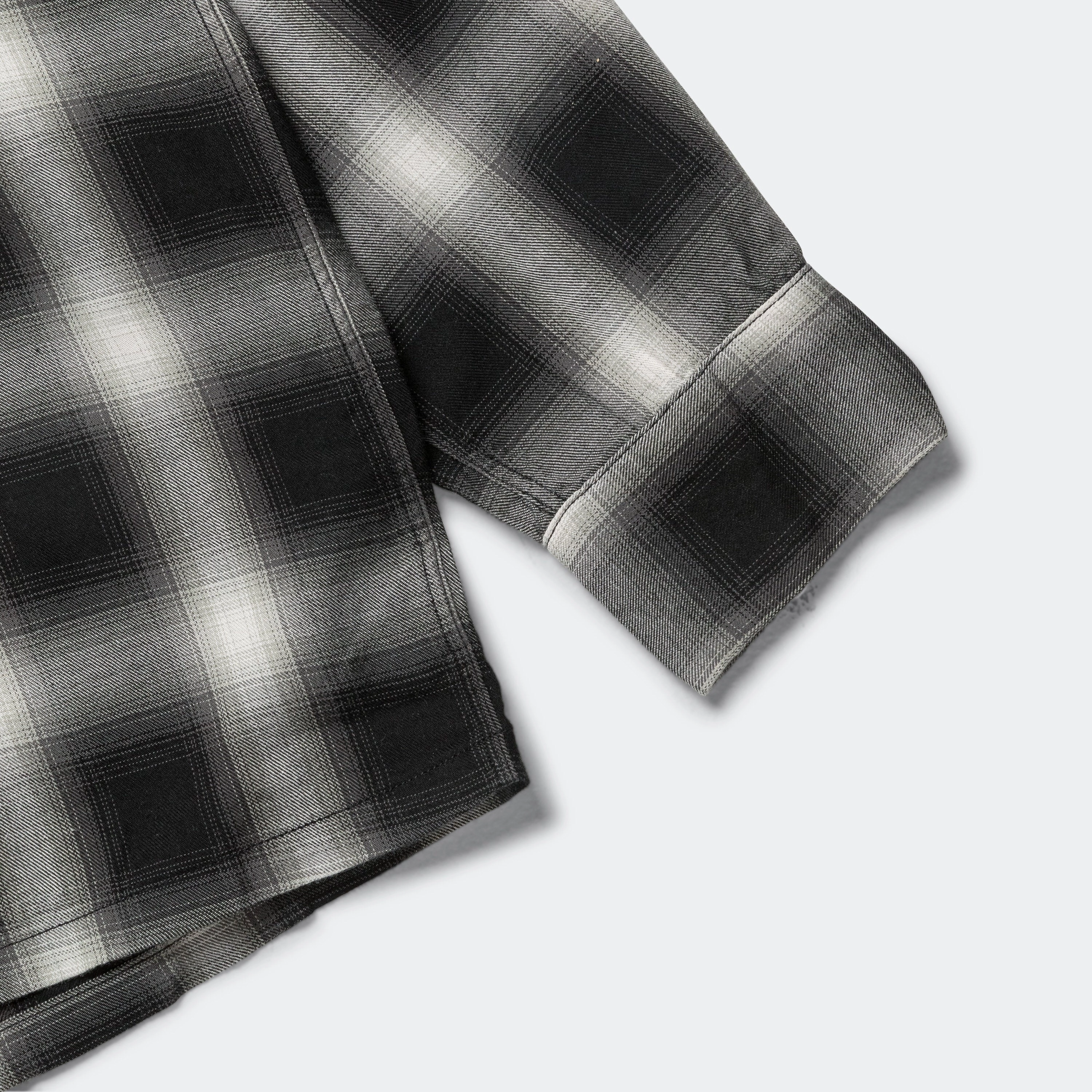 Ombre Check Shirt - Black