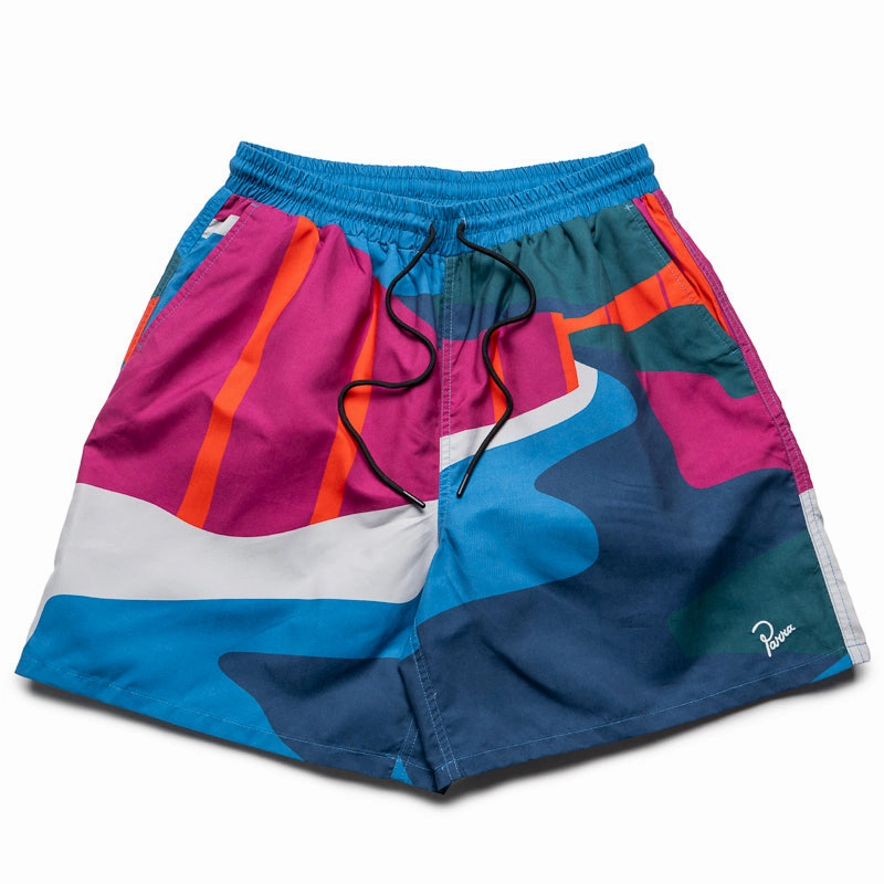 Parra The Festival Fence Swim Shorts - Blue