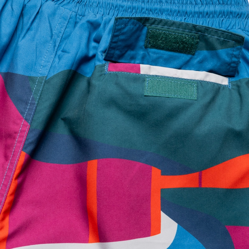 Parra The Festival Fence Swim Shorts - Blue