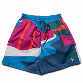 Parra The Festival Fence Swim Shorts - Blue