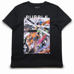 Purple Brand Clean Jersey Tee - Black