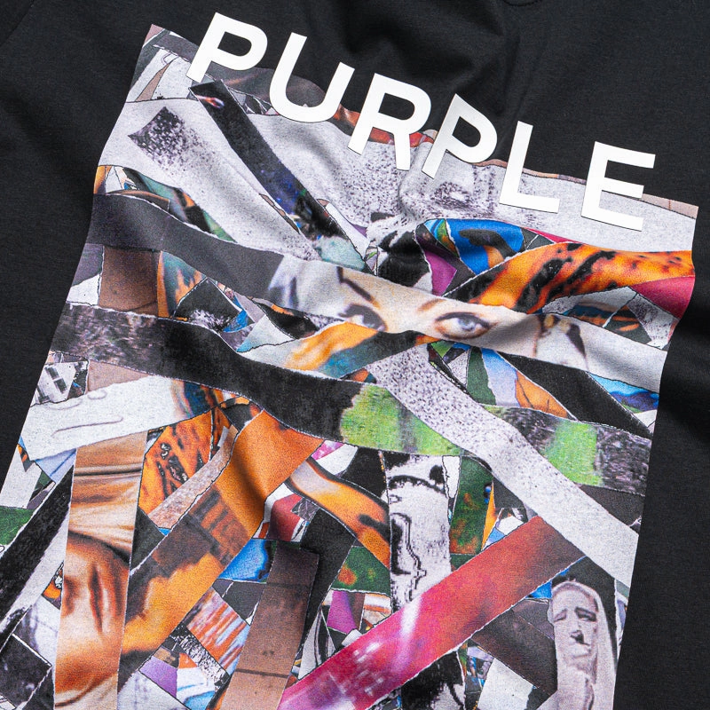 Purple Brand Clean Jersey Tee - Black
