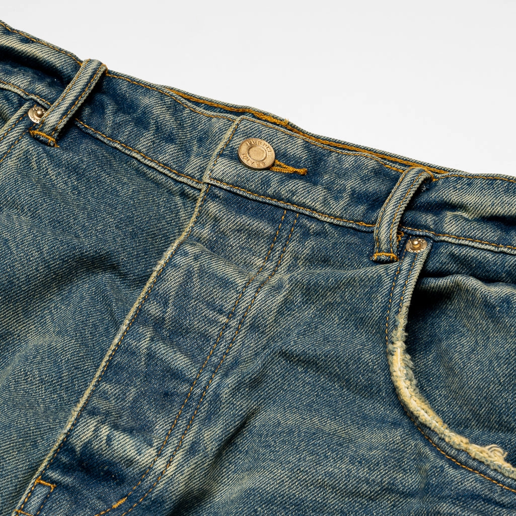 Purple Brand Relaxed Vintage Mid Rise Baggy Leg Jean - Light Indigo