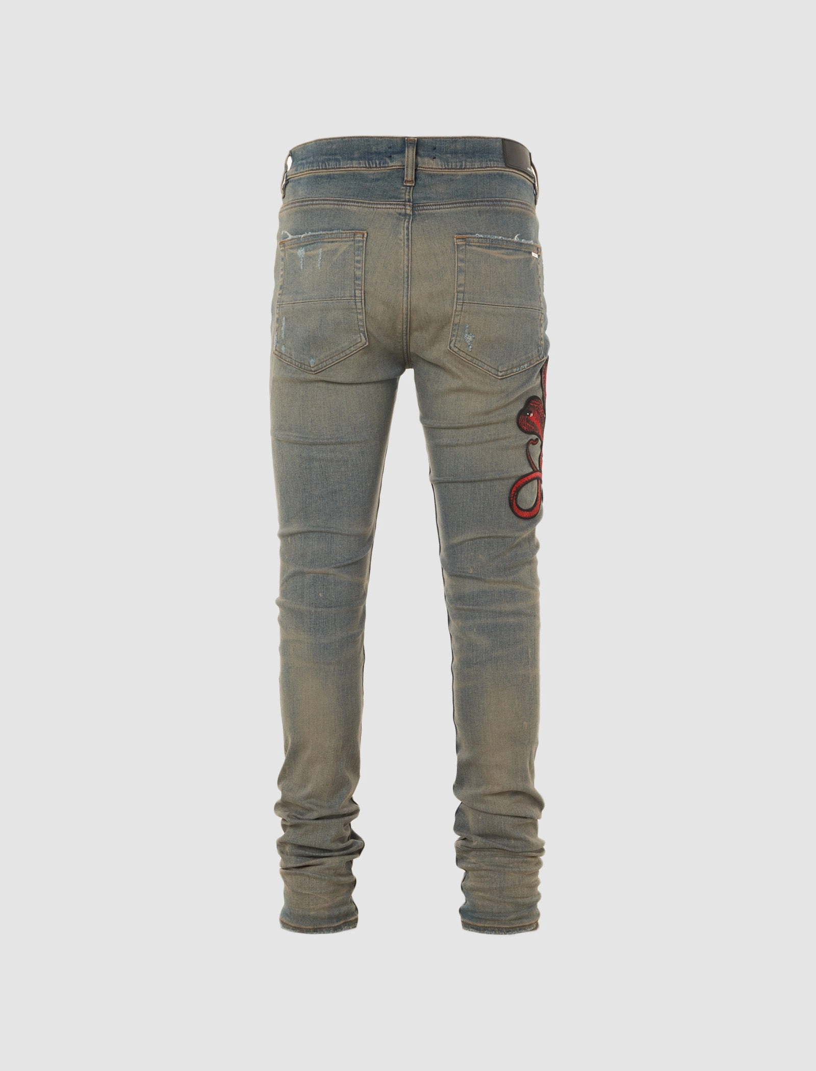 RED SNAKE THRASHER JEAN