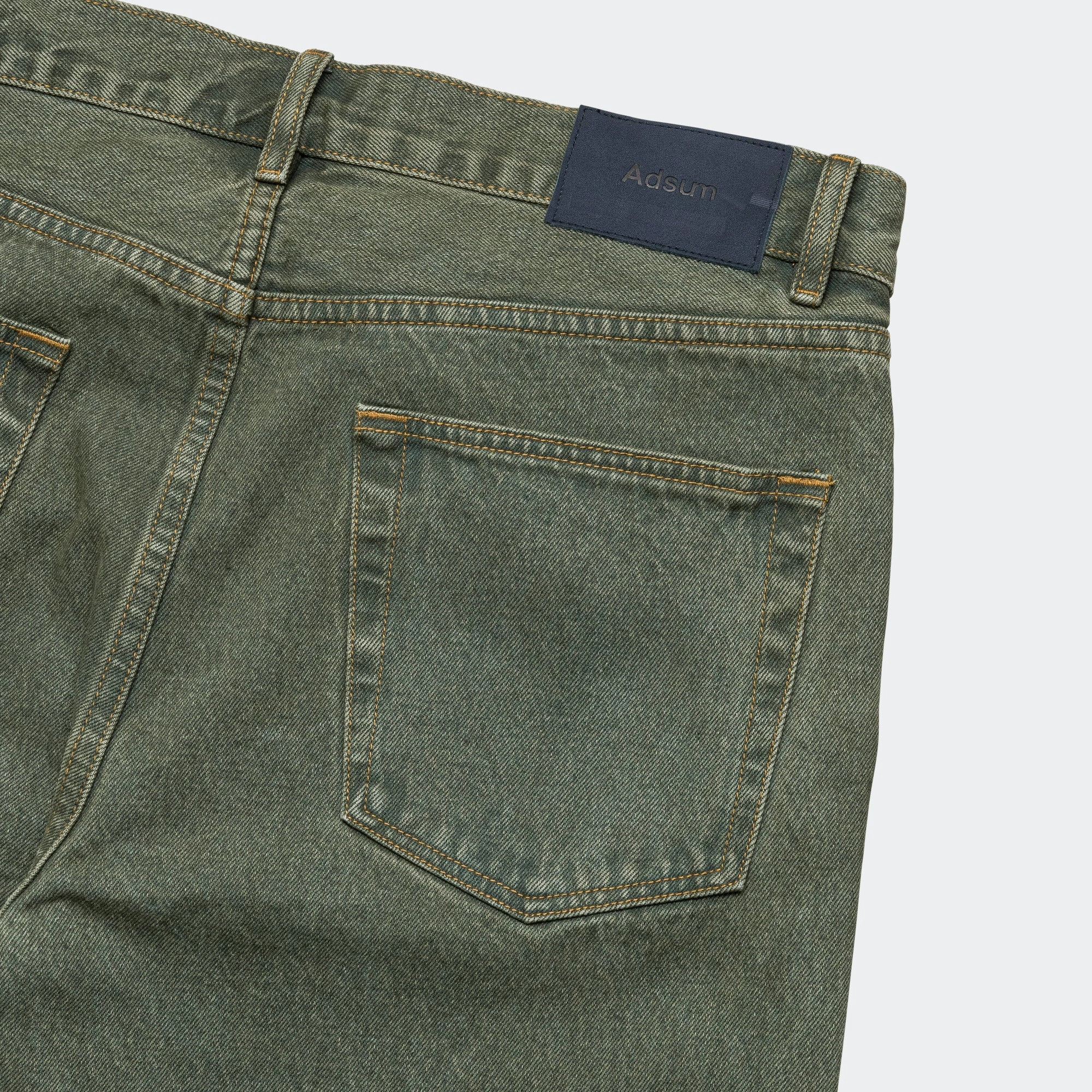 Relaxed Fit Overdyed Denim - Green