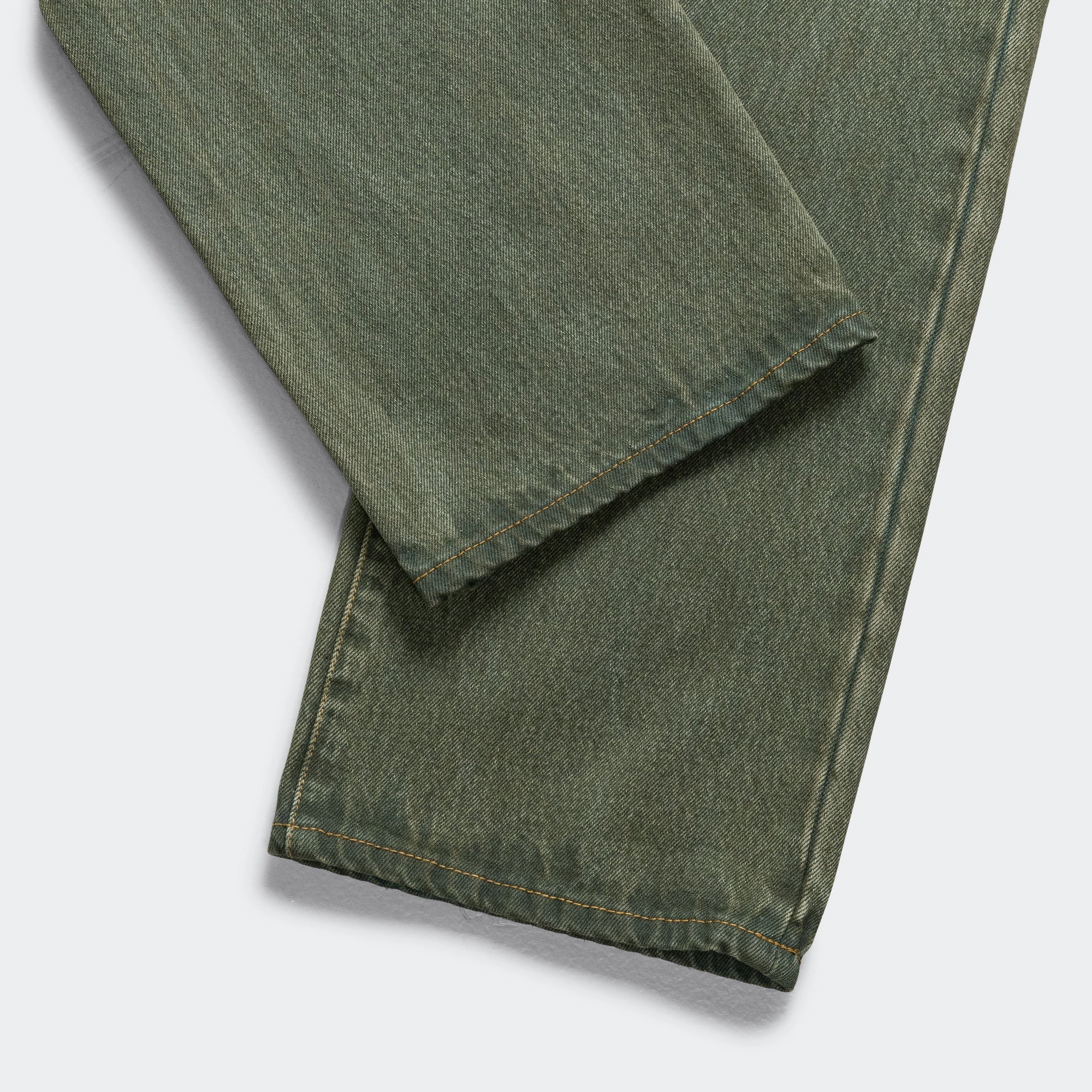 Relaxed Fit Overdyed Denim - Green