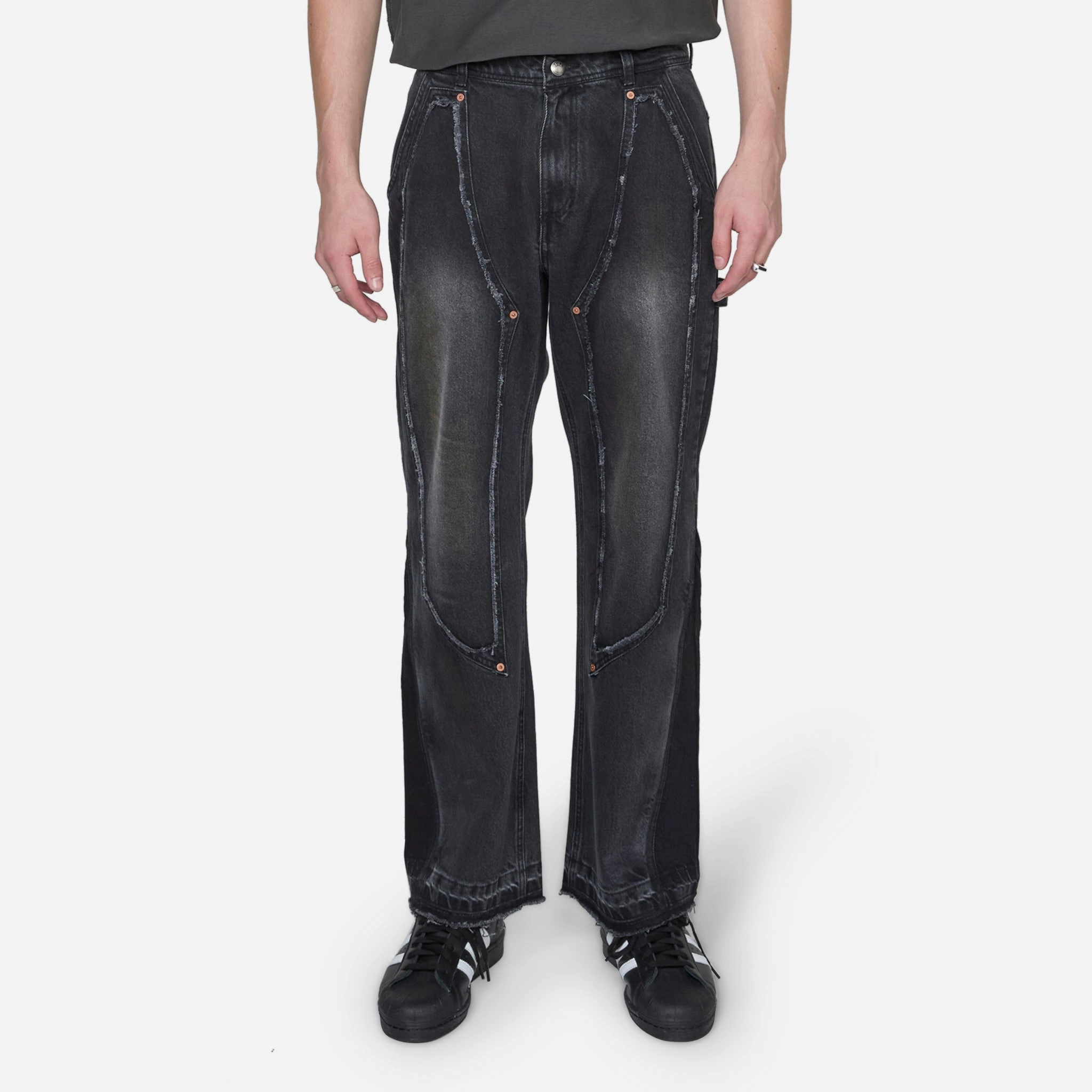Rodeo Carpenter Wide Jeans Black