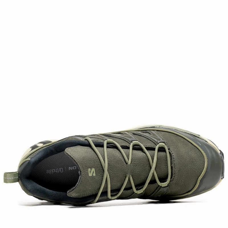 Salomon XT-6 Expanse Leather - Peat/Deep Lichen Green