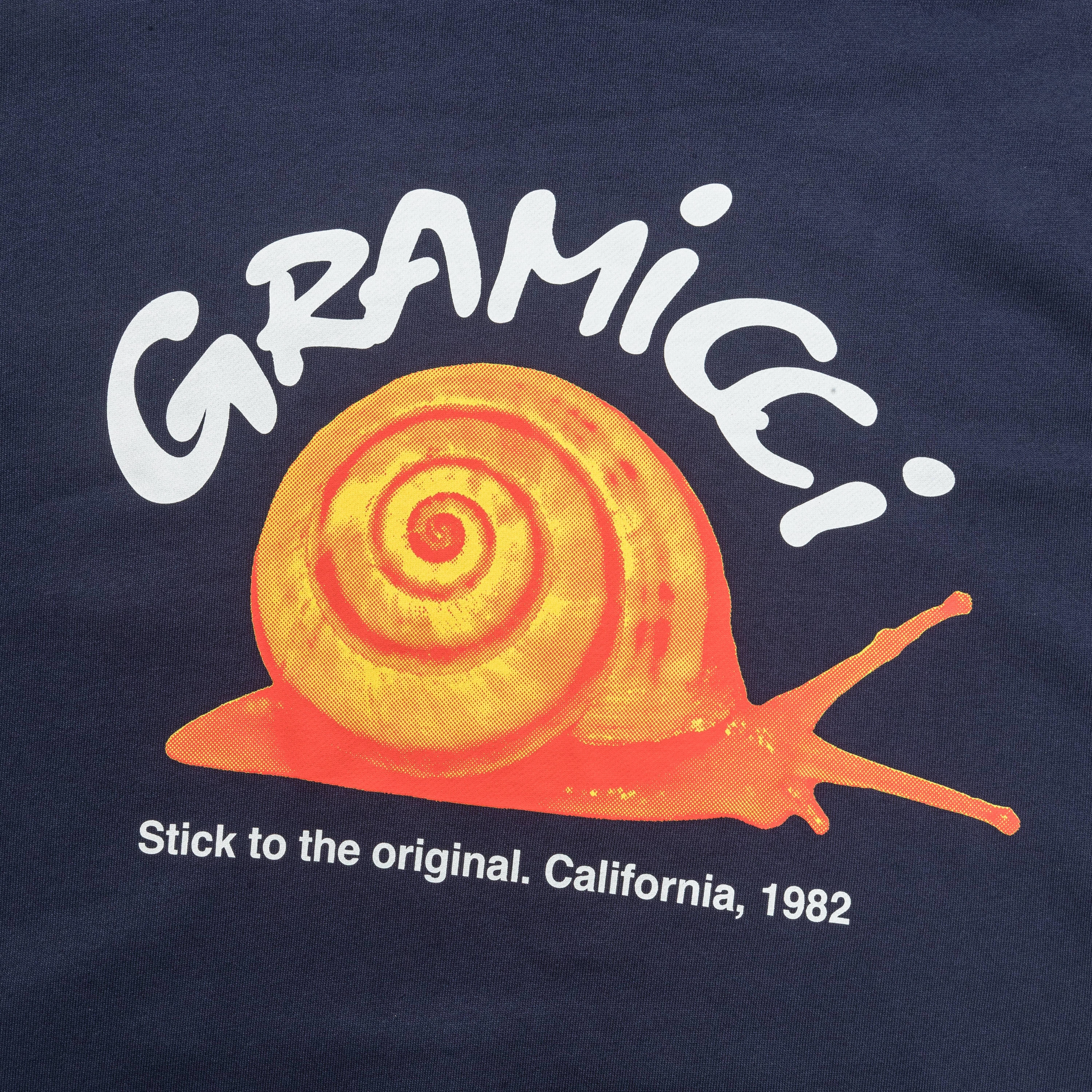 Snail Hooded Sweatshirt - Navy