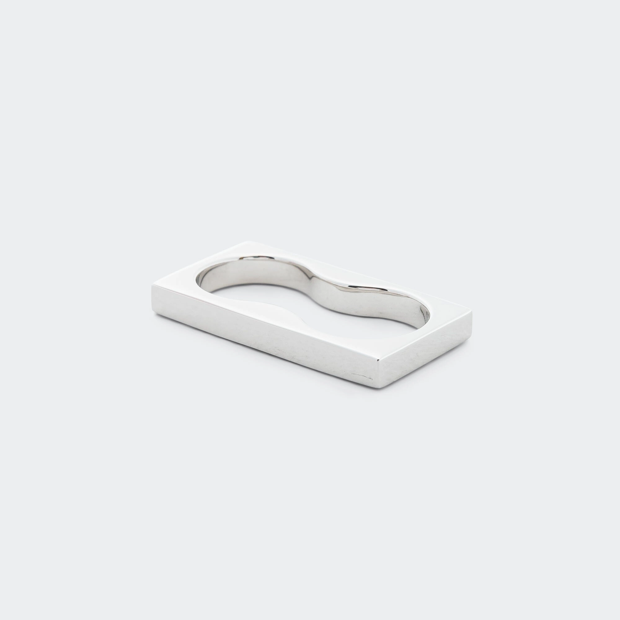 Square Ring Double - 925 Silver