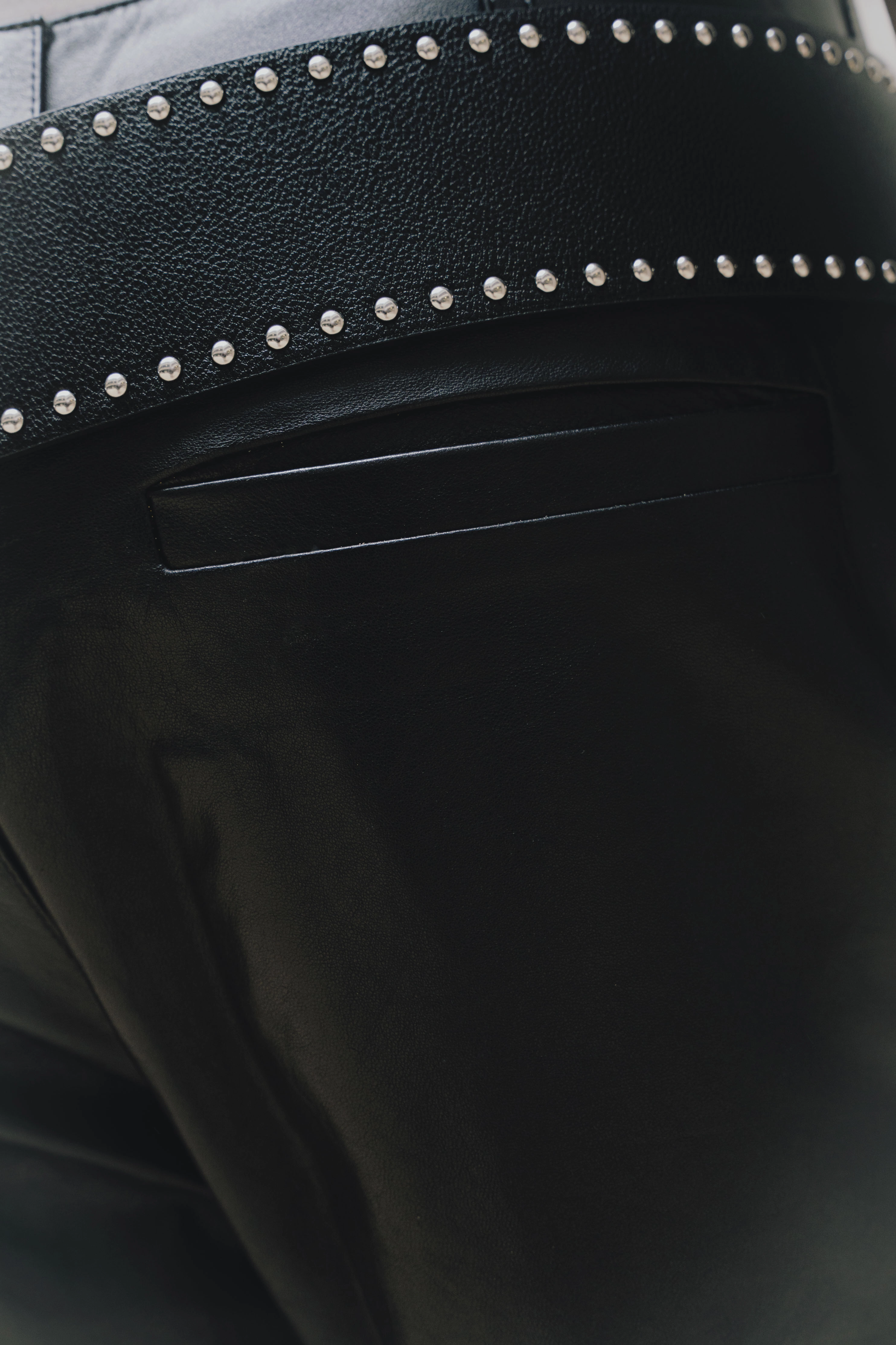 STRAIGHT LEATHER PANT