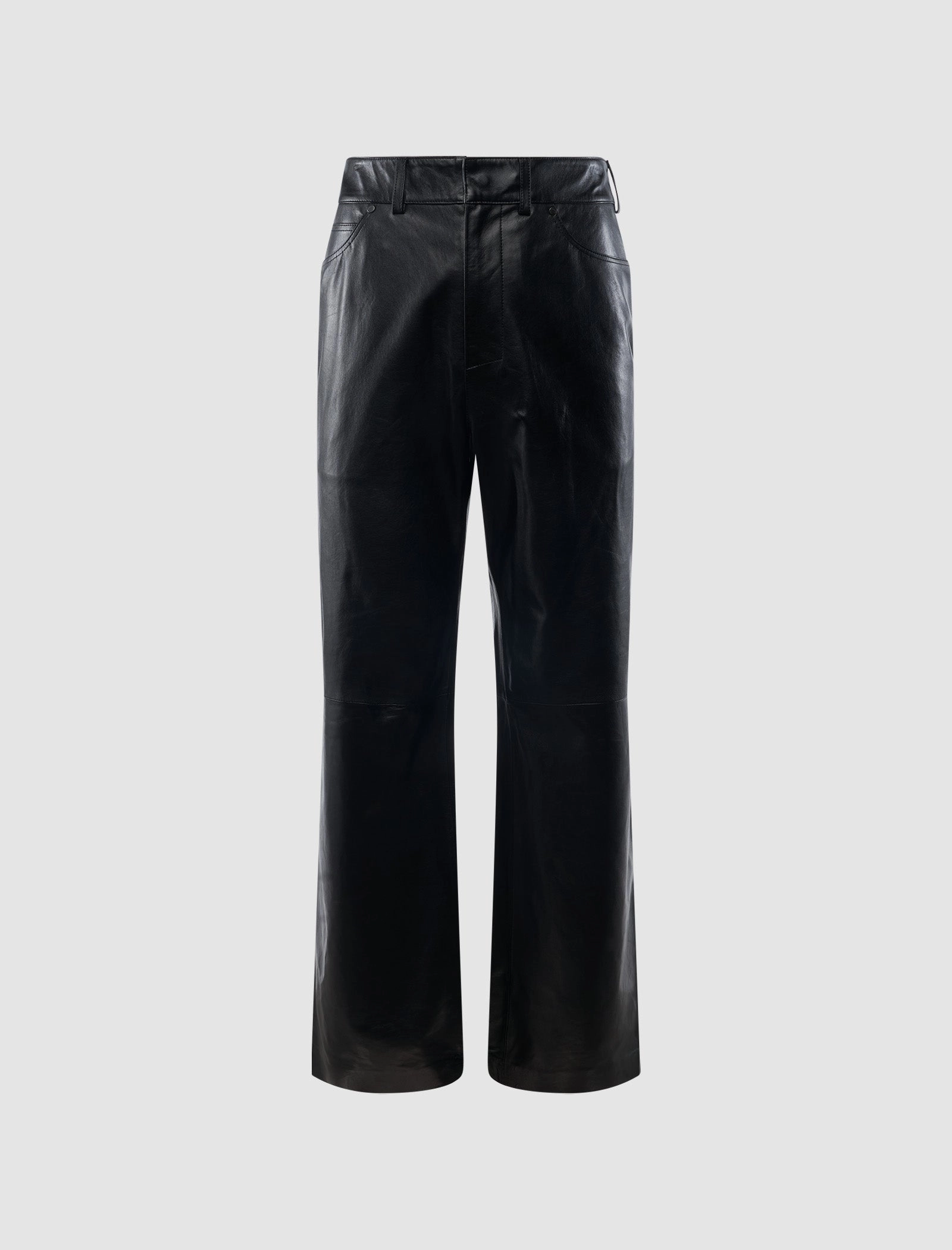 STRAIGHT LEATHER PANT