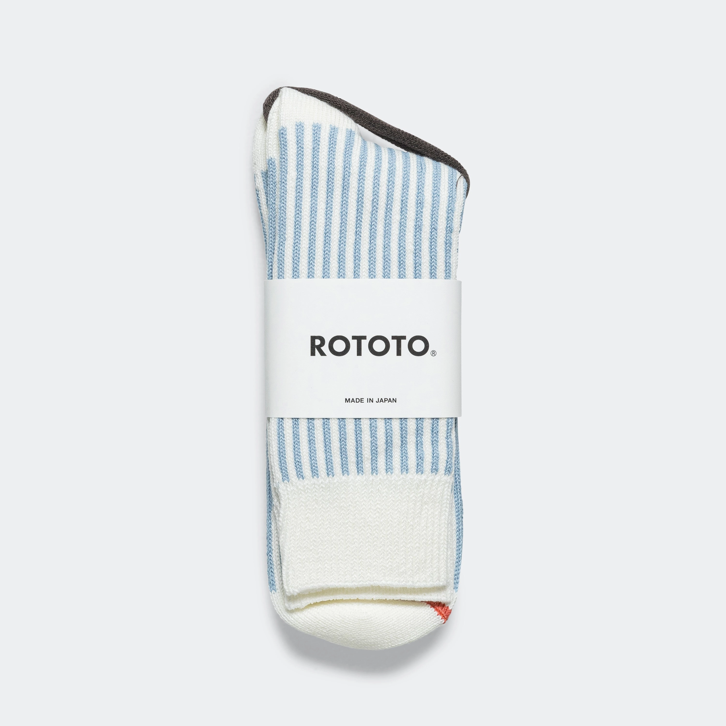 Striped Crew Sock - White/Blue