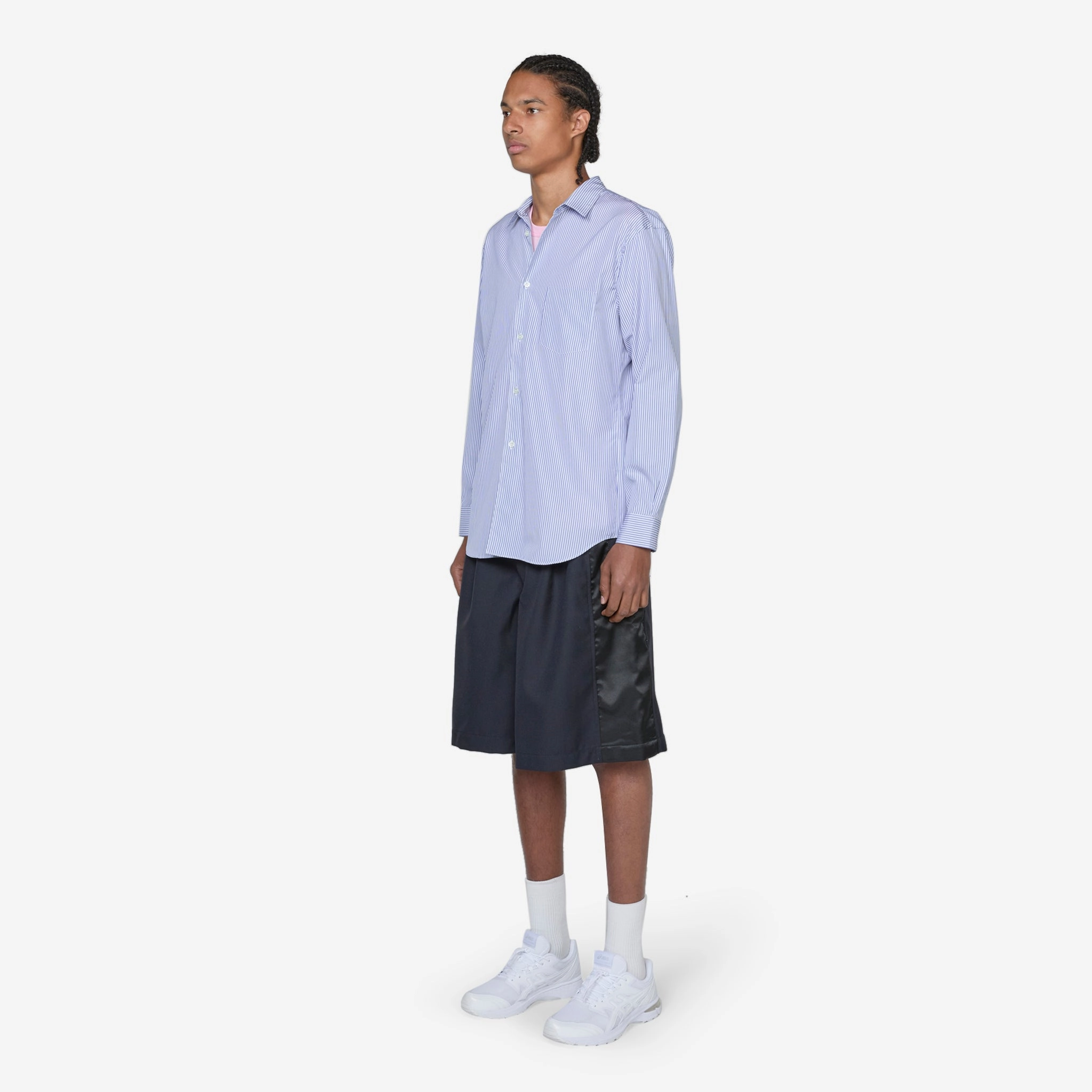 Strong Will Back Embroidered Shirt Stripe