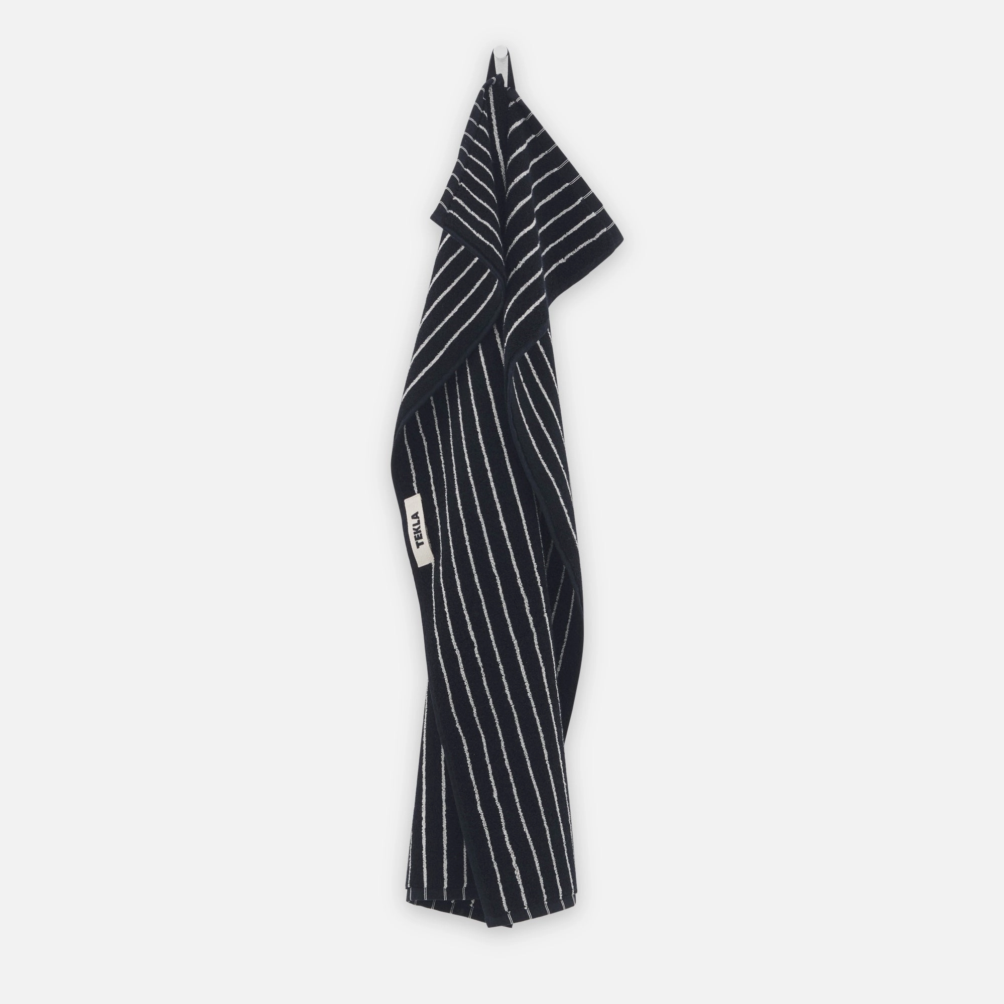 Terry Towel Black Stripes