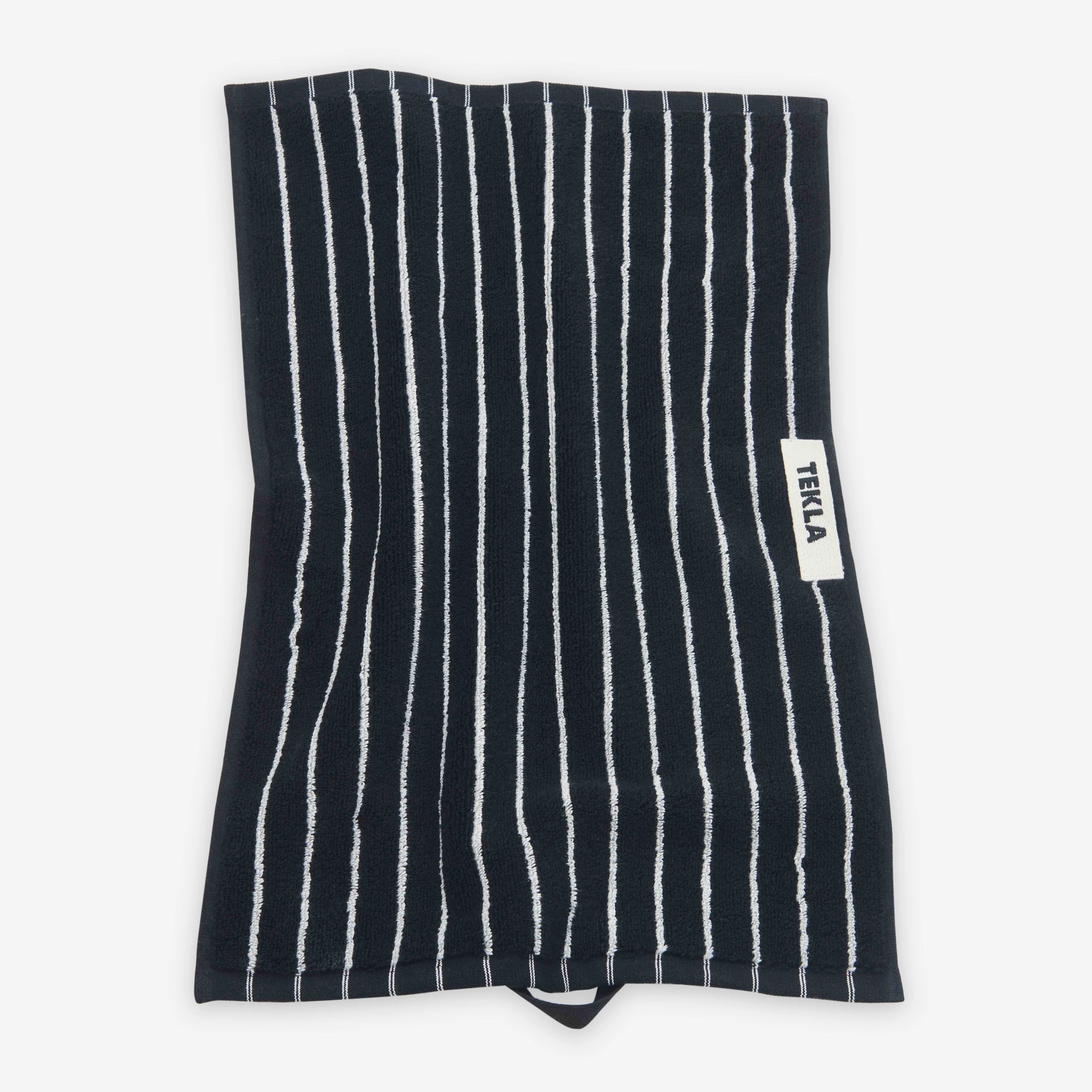 Terry Towel Black Stripes