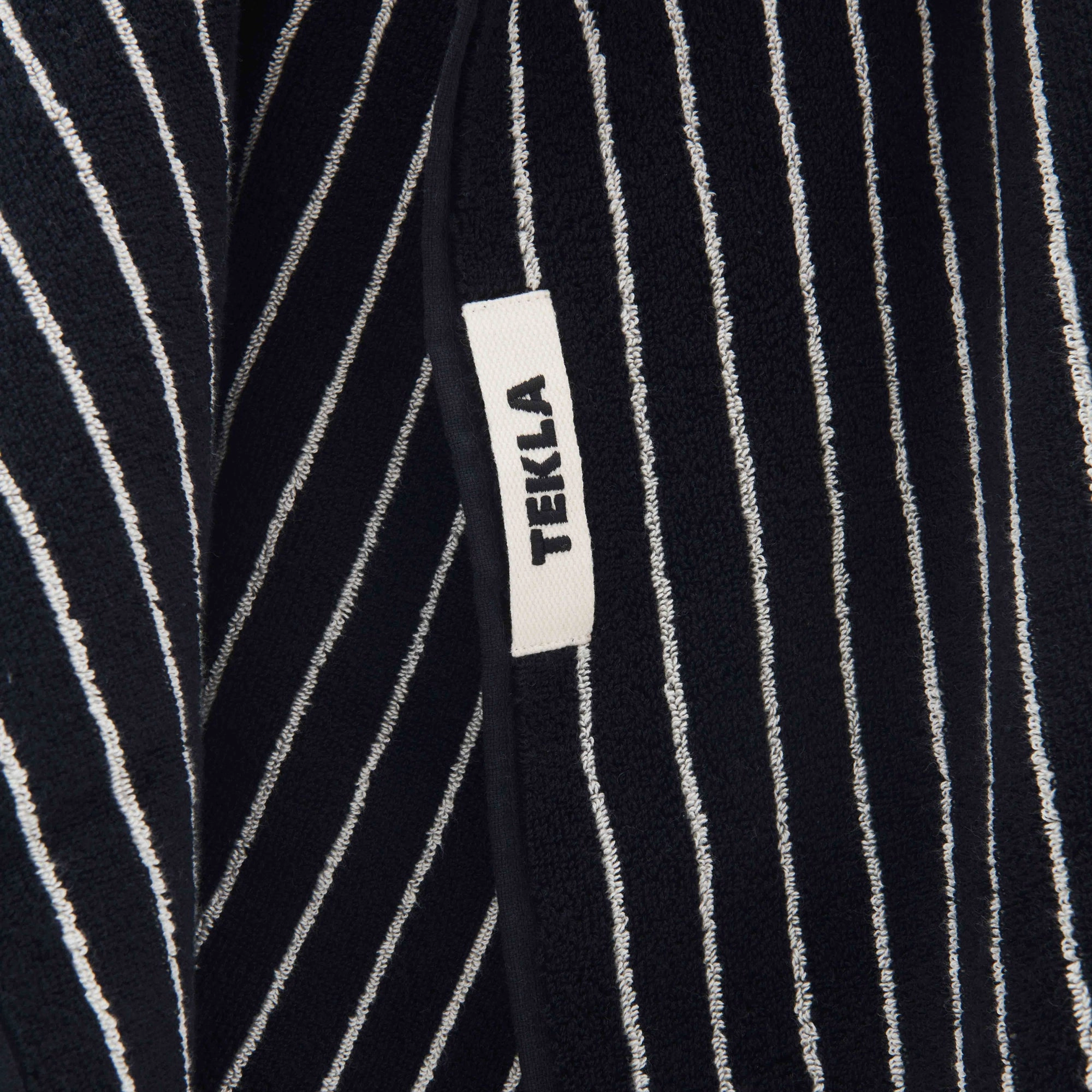 Terry Towel Black Stripes