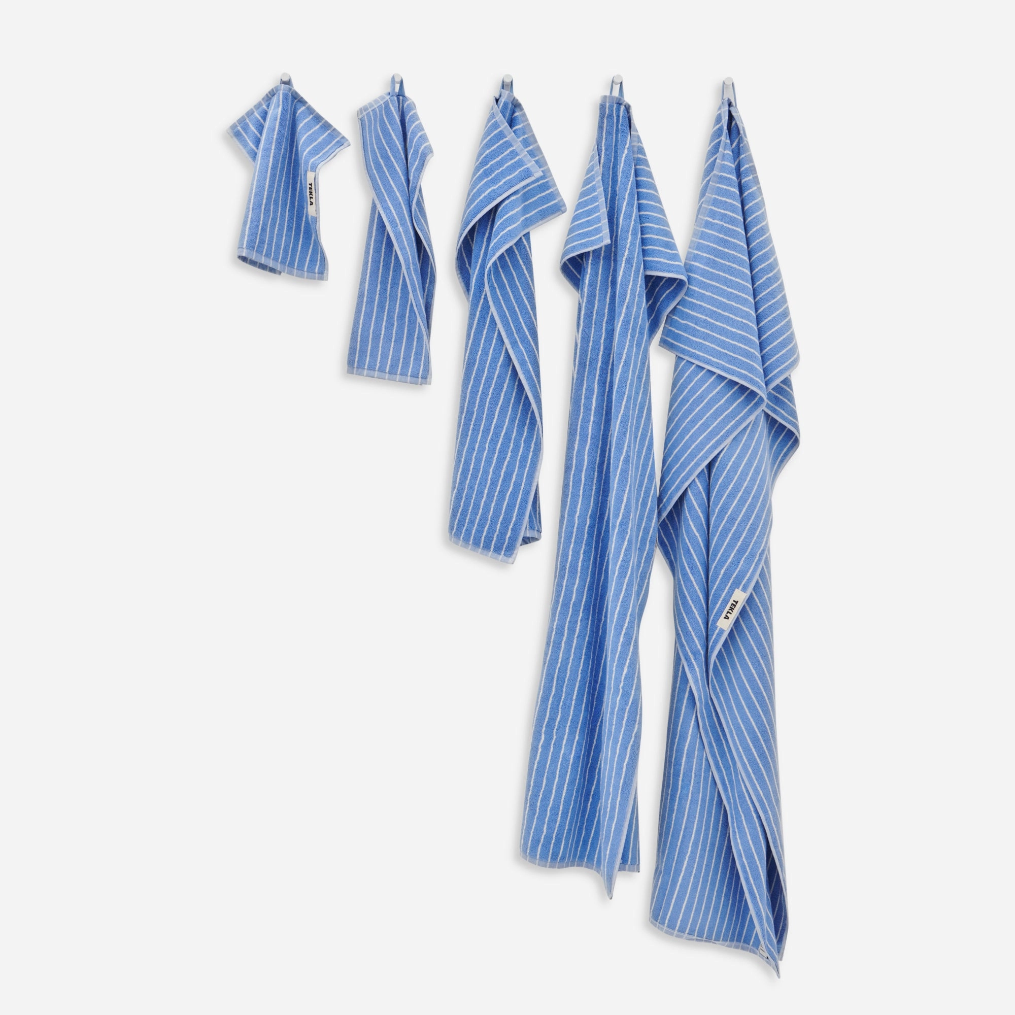 Terry Towel Clear Blue Stripes