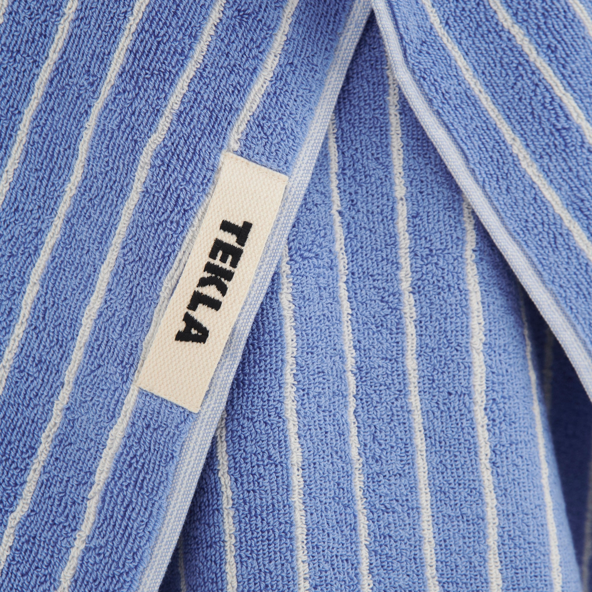 Terry Towel Clear Blue Stripes