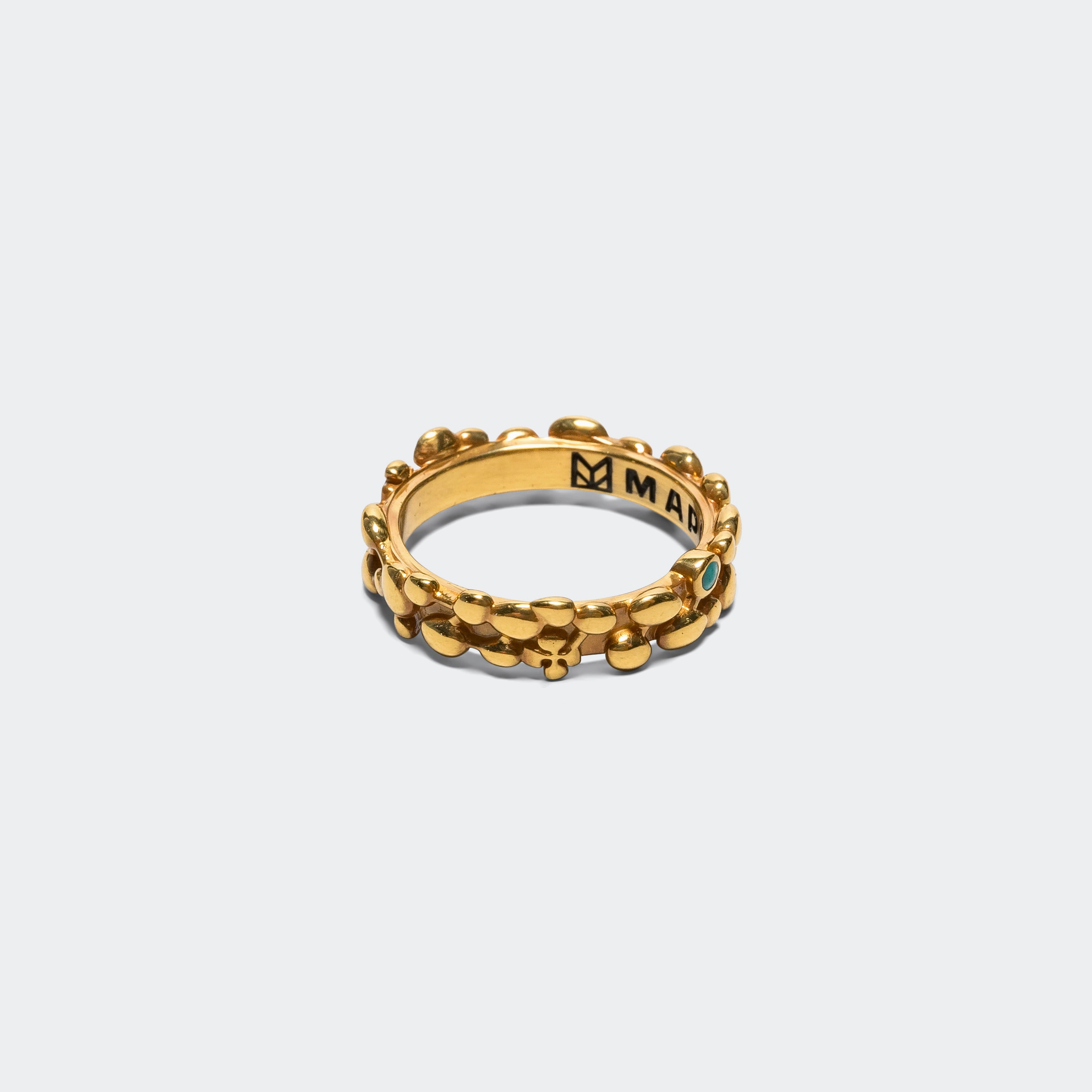 Tropique Ring - 14K Gold Plated/Turquoise