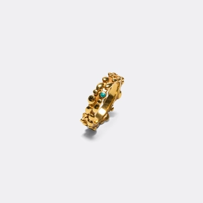 Tropique Ring - 14K Gold Plated/Turquoise