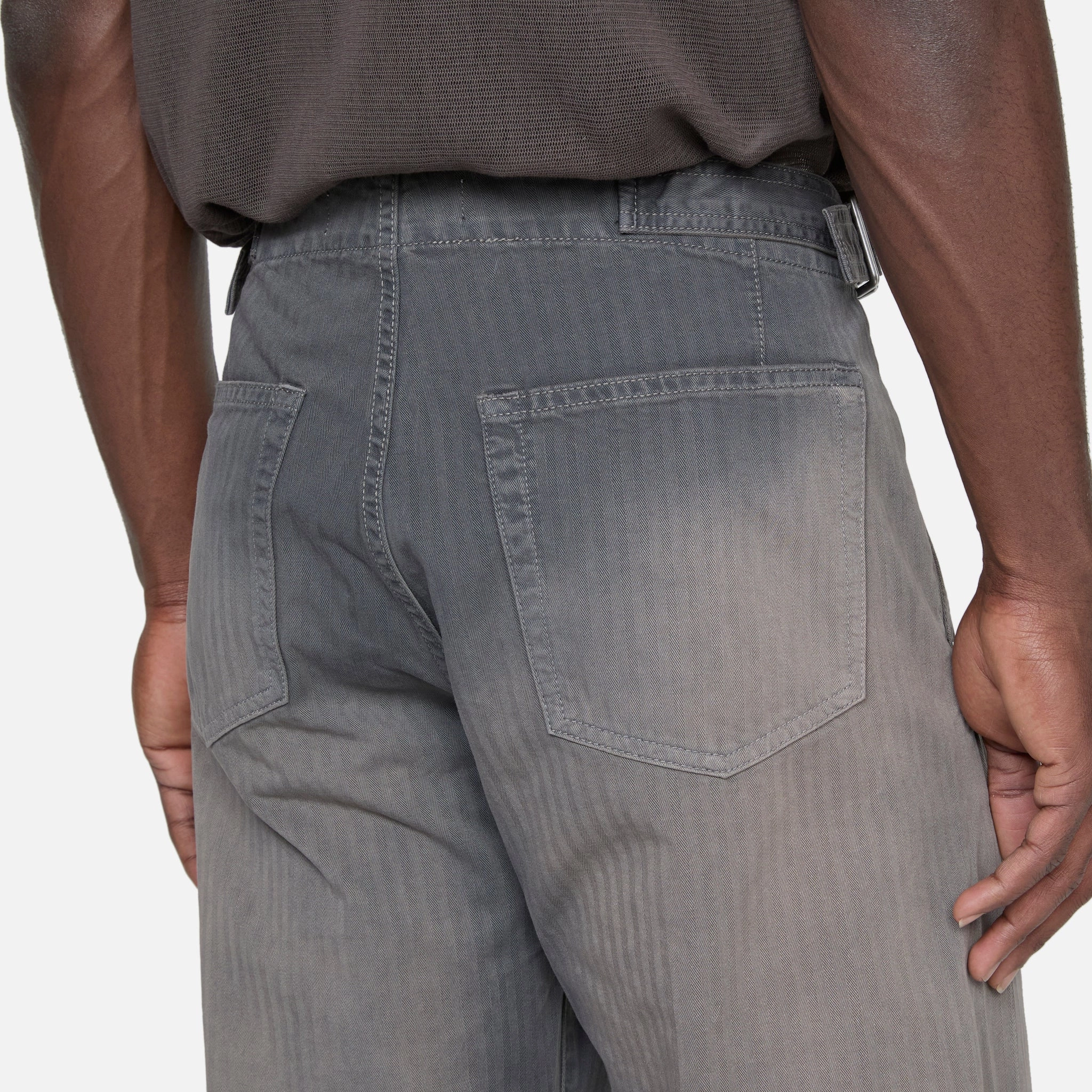 Trucker Trouser French Sun Faded Herringbone