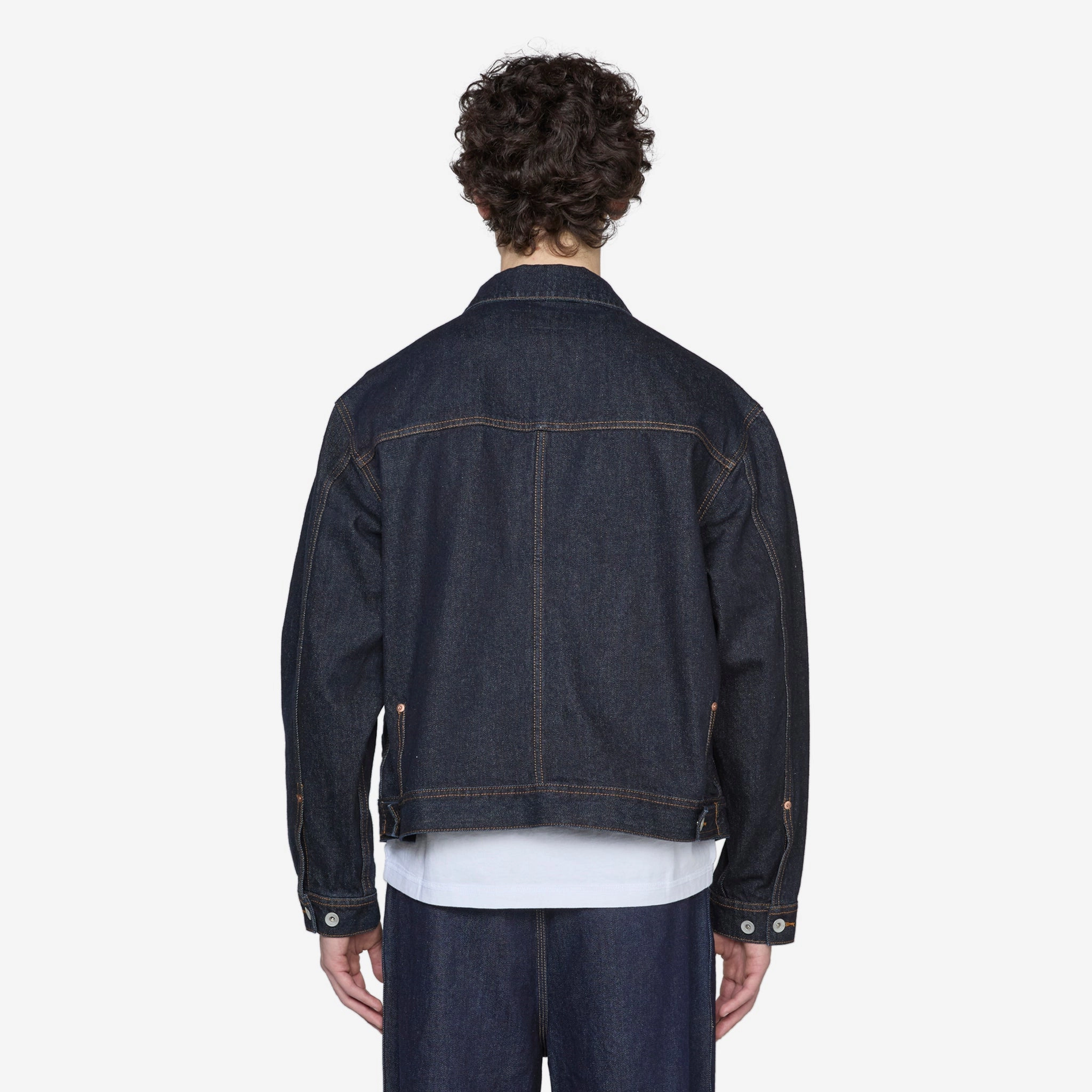 Type-1 Denim Trucker Jacket One Washed