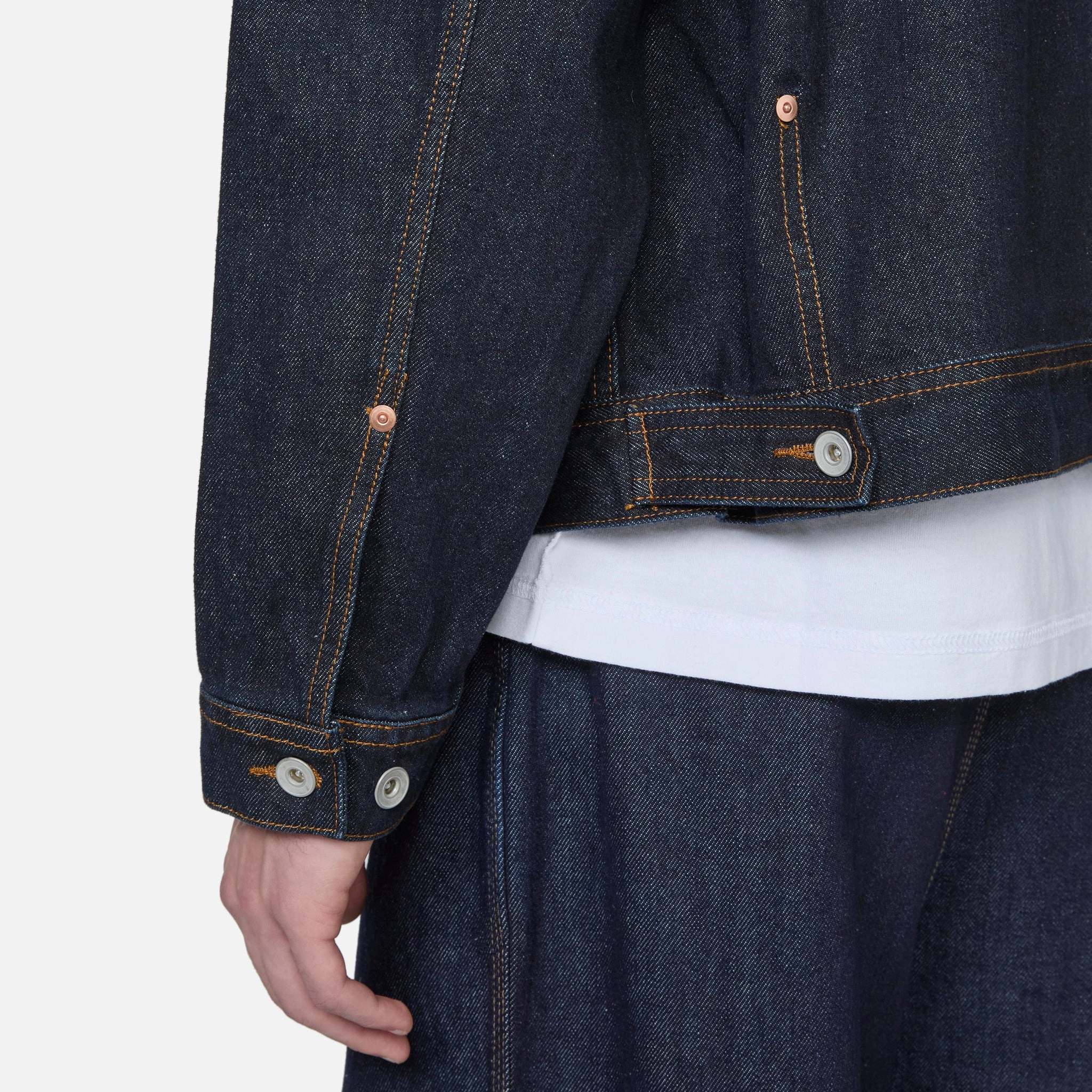 Type-1 Denim Trucker Jacket One Washed