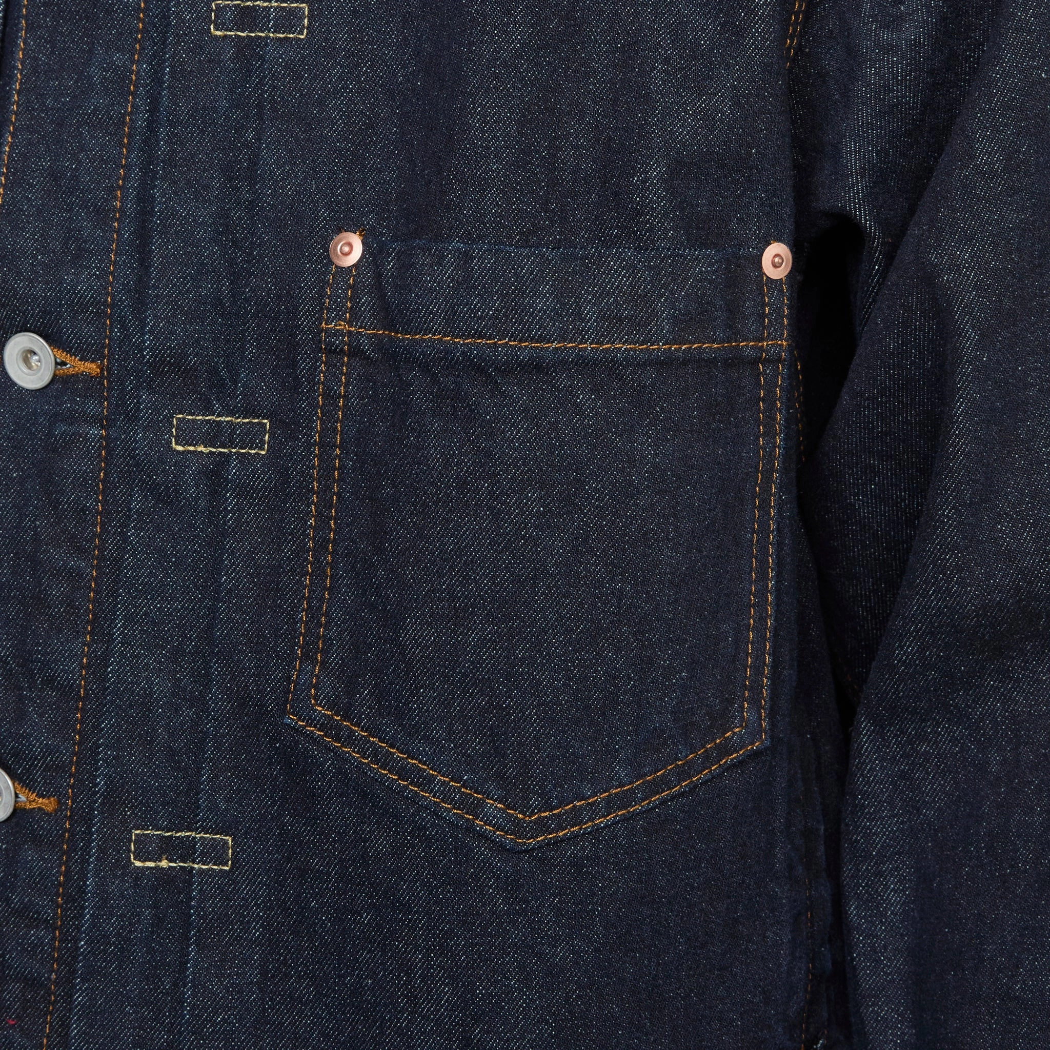 Type-1 Denim Trucker Jacket One Washed