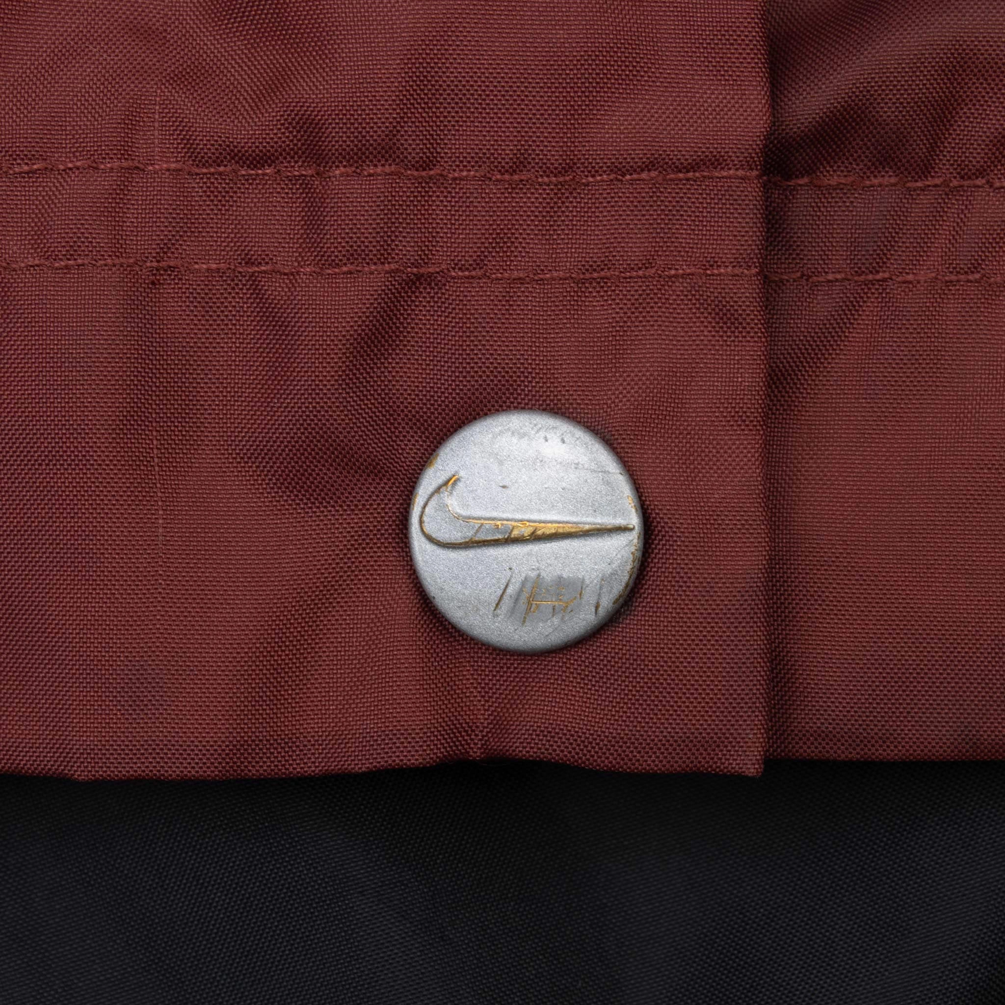 VINTAGE NIKE CLASSIC SWOOSH BLACK WINDBREAKER JACKET 1990S SIZE LARGE