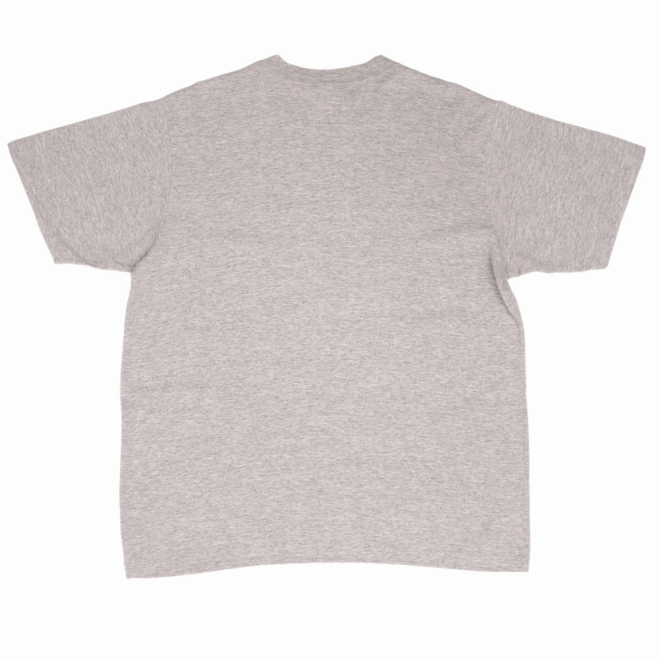 VINTAGE NIKE CLASSIC SWOOSH GRAY TEE SHIRT 1980S SIZE LARGE