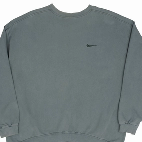 VINTAGE NIKE CLASSIC SWOOSH PINE GREEN SWEATSHIRT 1990S SIZE 2XL