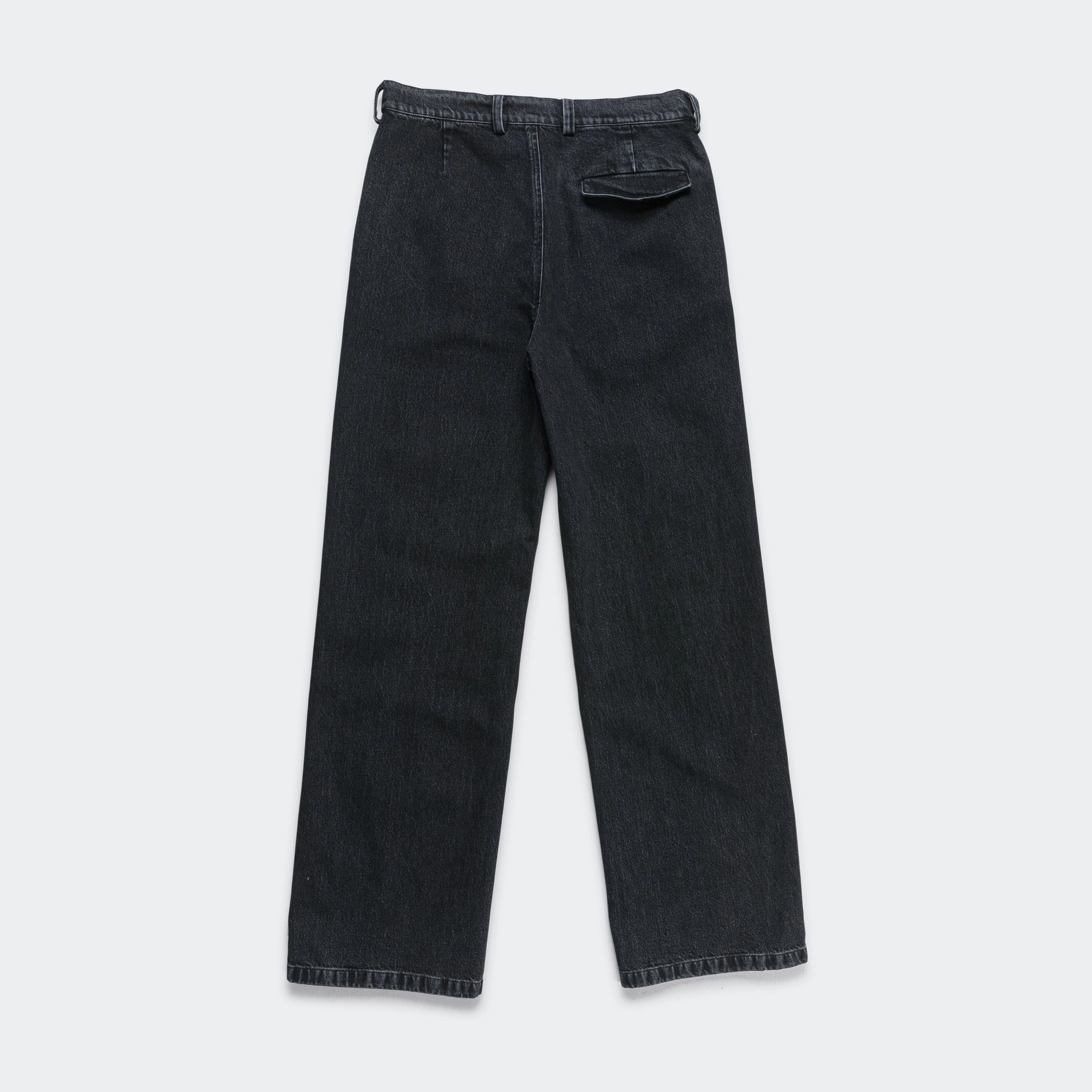 Washed Denim Trouser - Anthracite