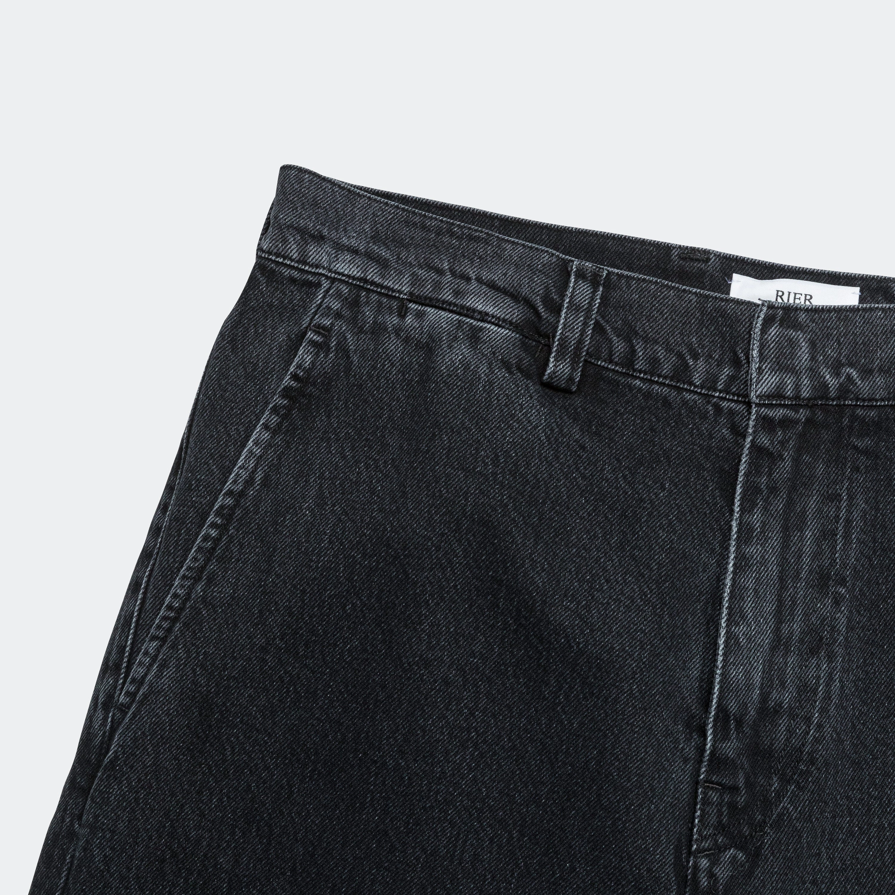 Washed Denim Trouser - Anthracite