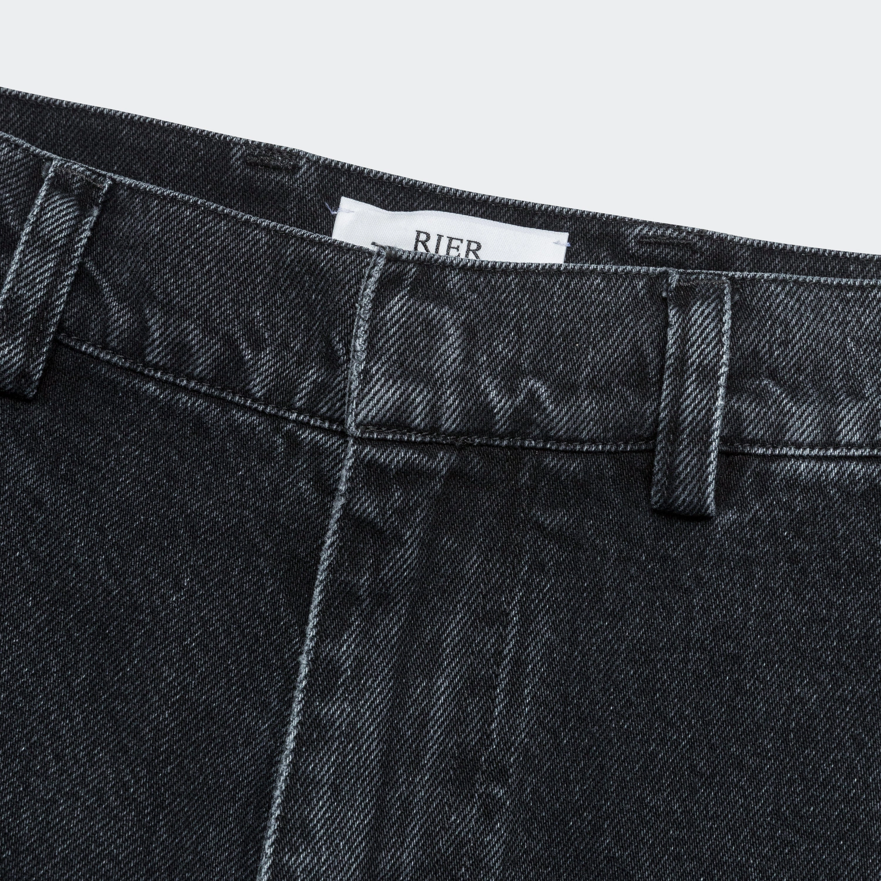 Washed Denim Trouser - Anthracite
