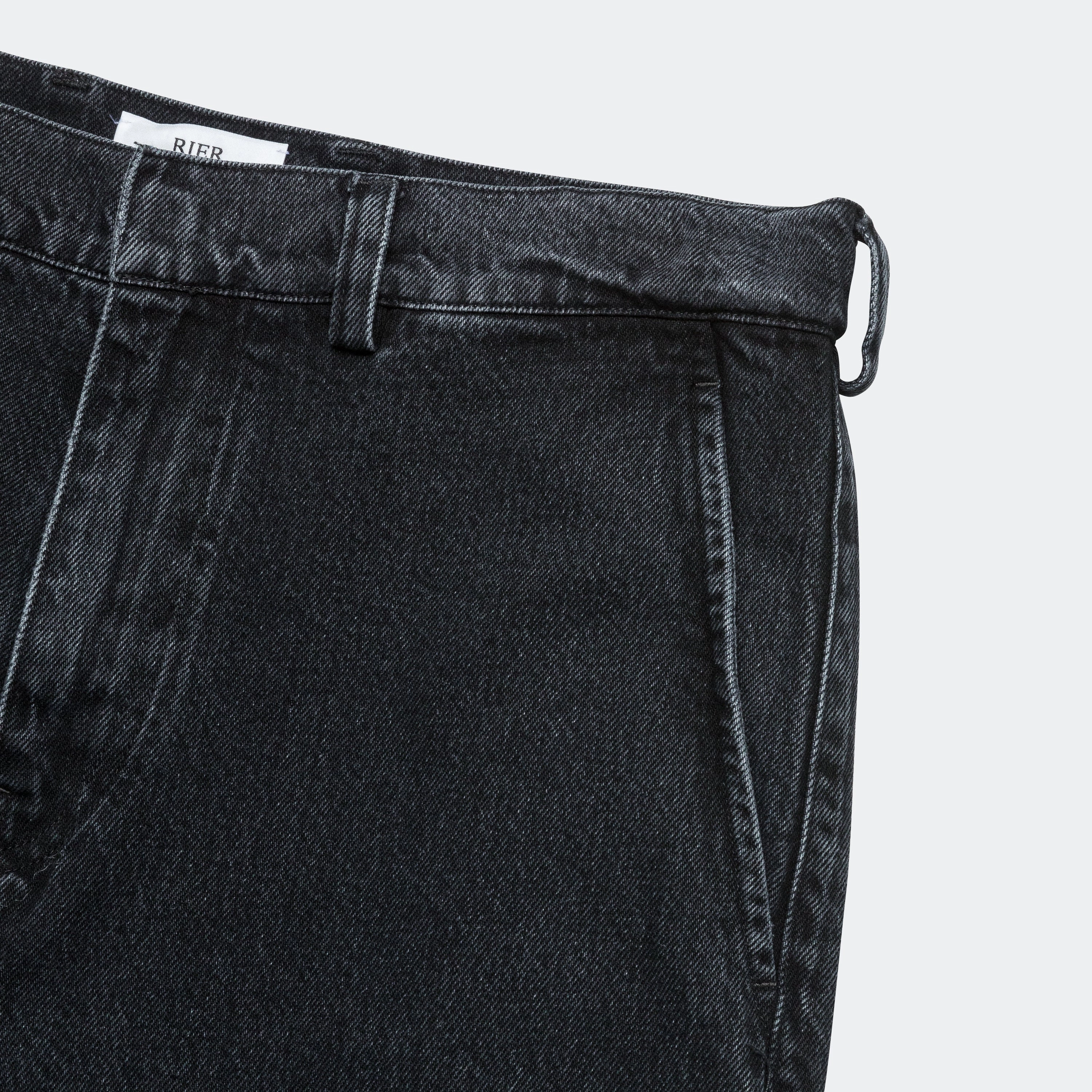 Washed Denim Trouser - Anthracite