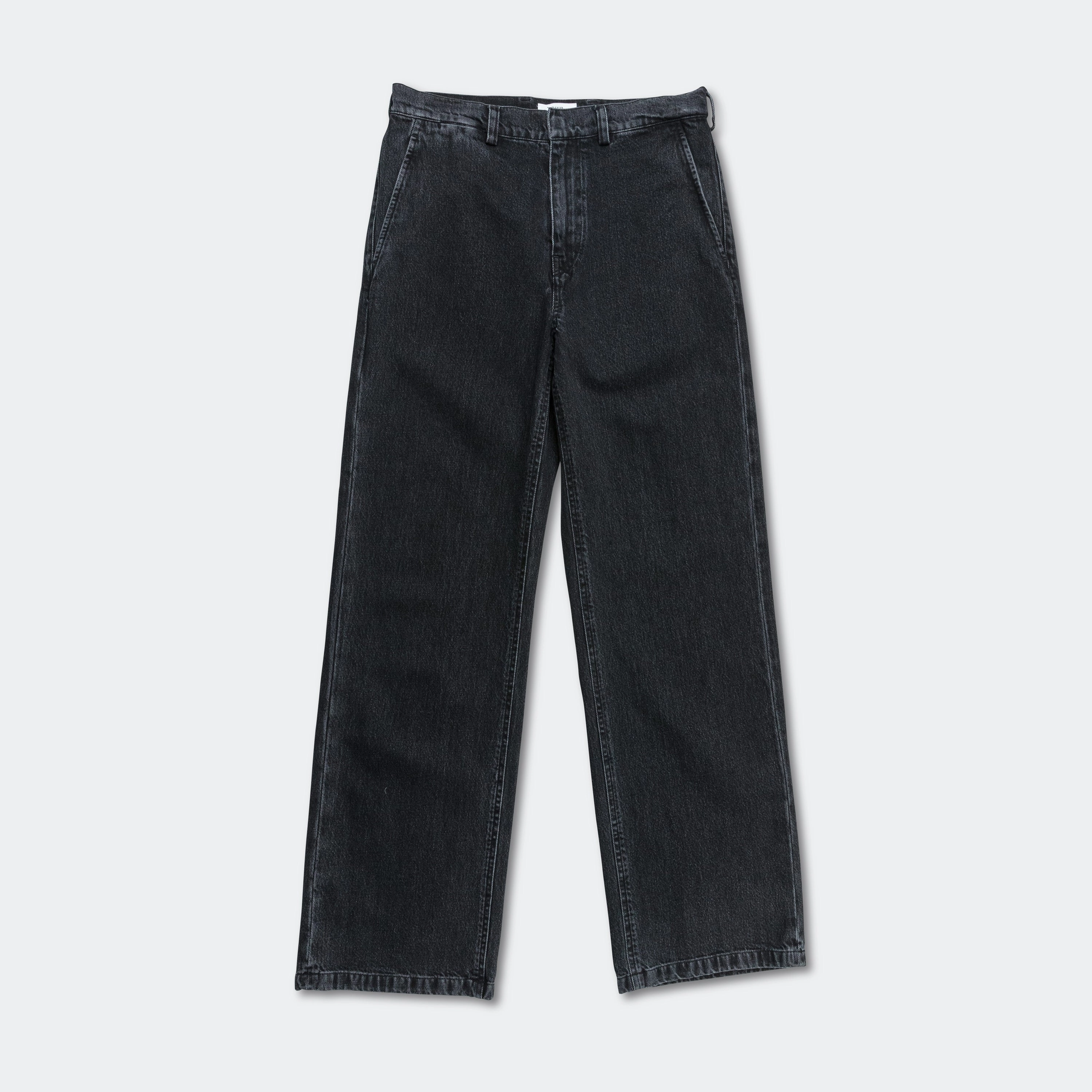 Washed Denim Trouser - Anthracite