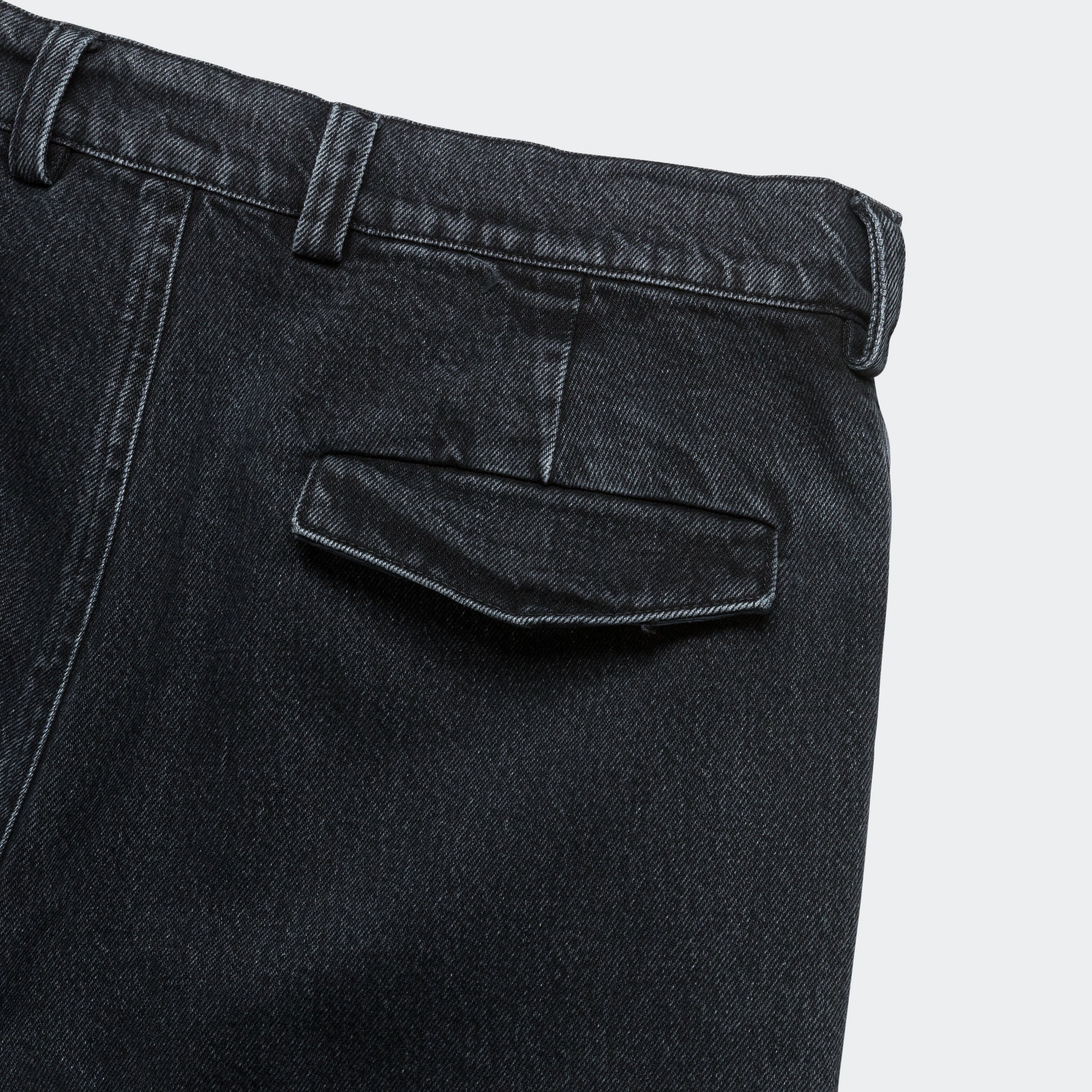 Washed Denim Trouser - Anthracite