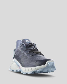 Women's Salomon Supercross 4 Trail Running Shoes - Grisaille/White/CashmireBlue
