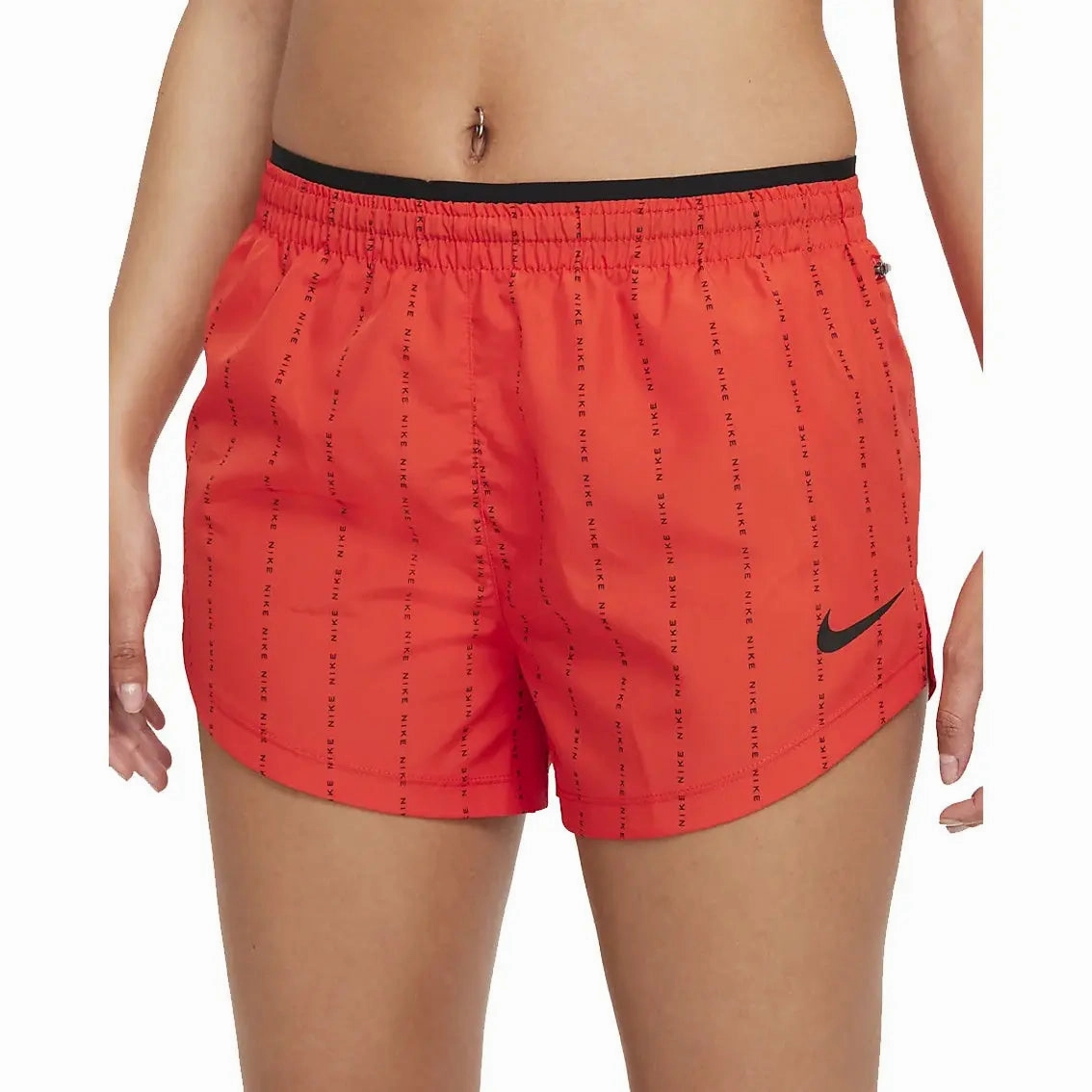 Womens Nike Dri-FIT Tempo Luxe Icon Clash - Chile Red / Black