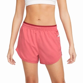 Womens Nike Tempo Luxe Short - Archaeo Pink / Pomegranate / Reflective Silver