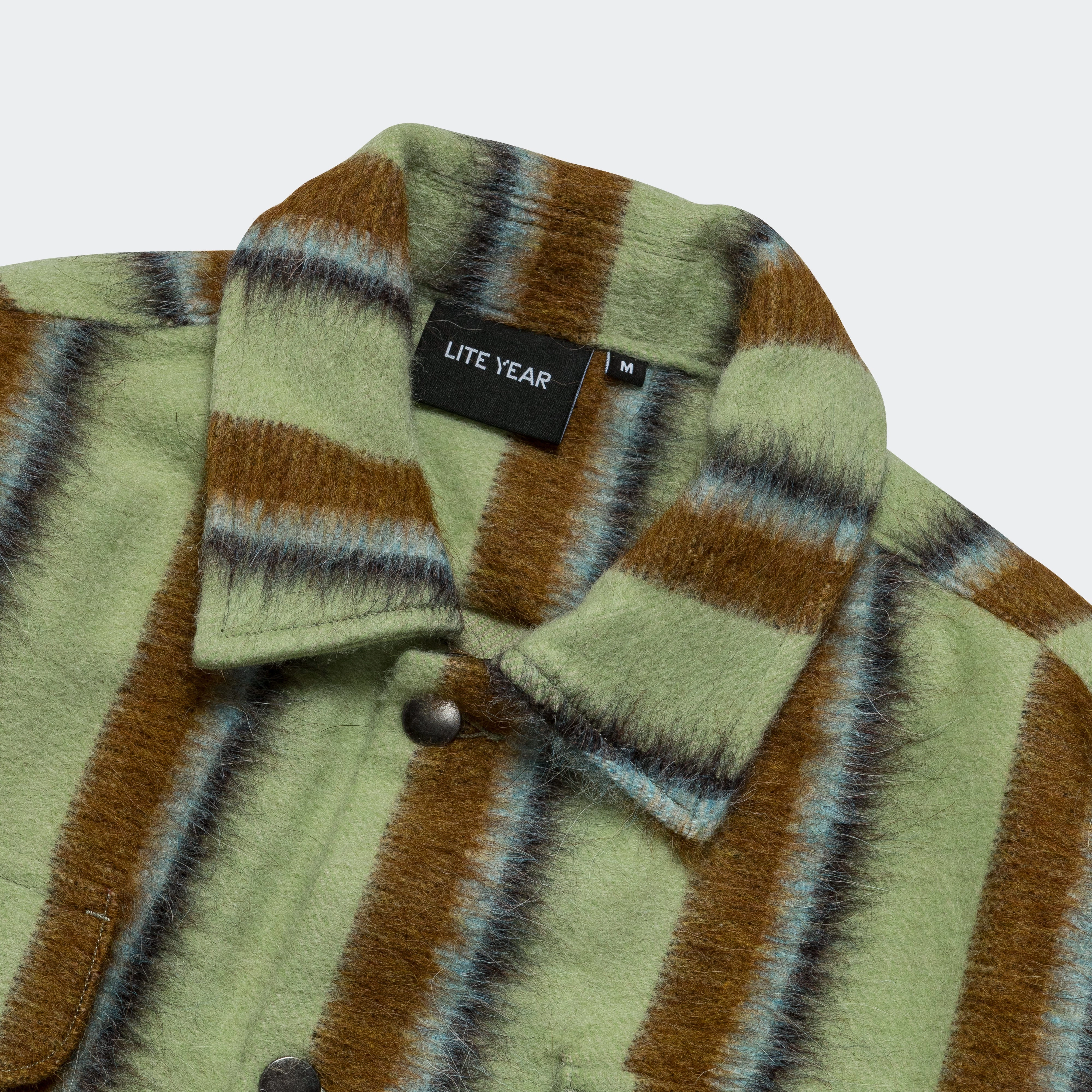 Work Jacket - Green Stripe